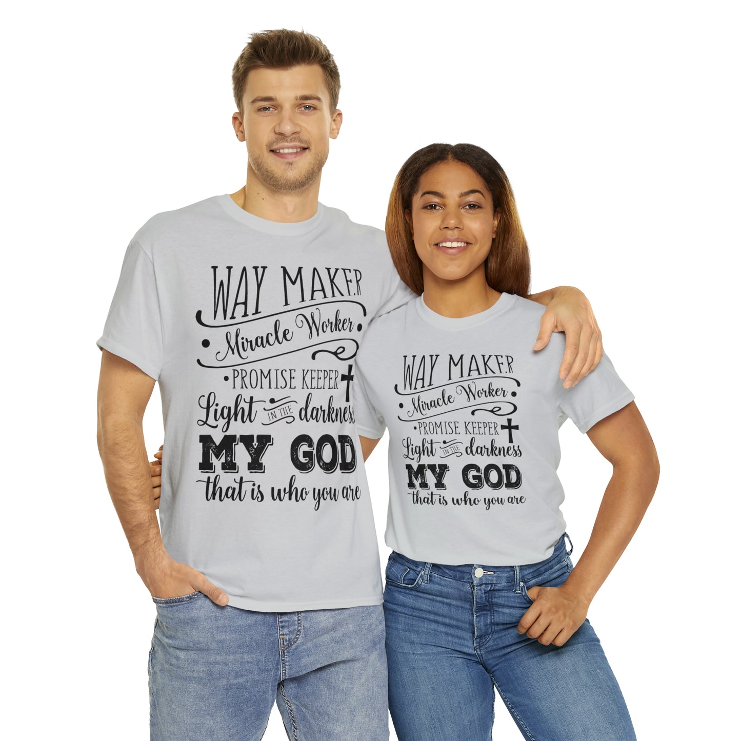 Waymaker Miracle Worker - Unisex Heavy Cotton Short Sleeve Tee