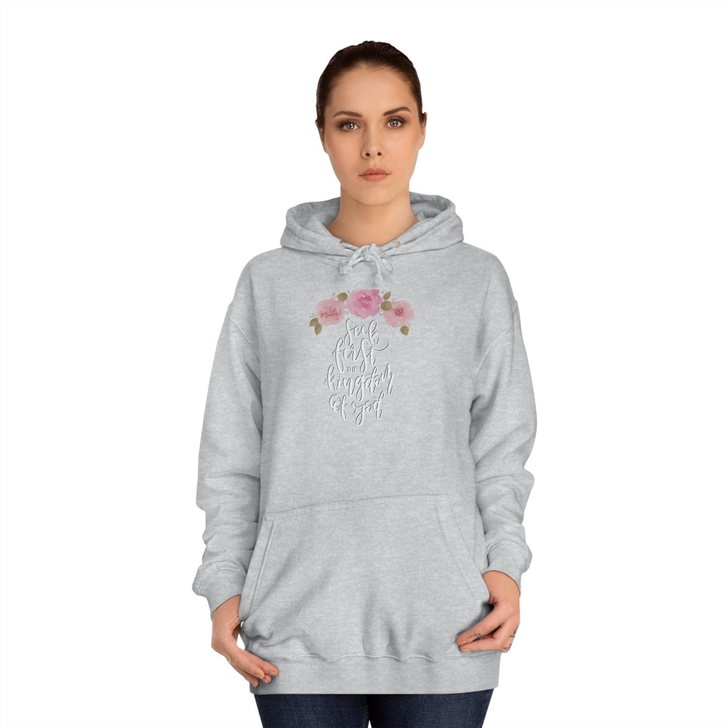 Seek First the Kingdom of God - Unisex College Hoodie