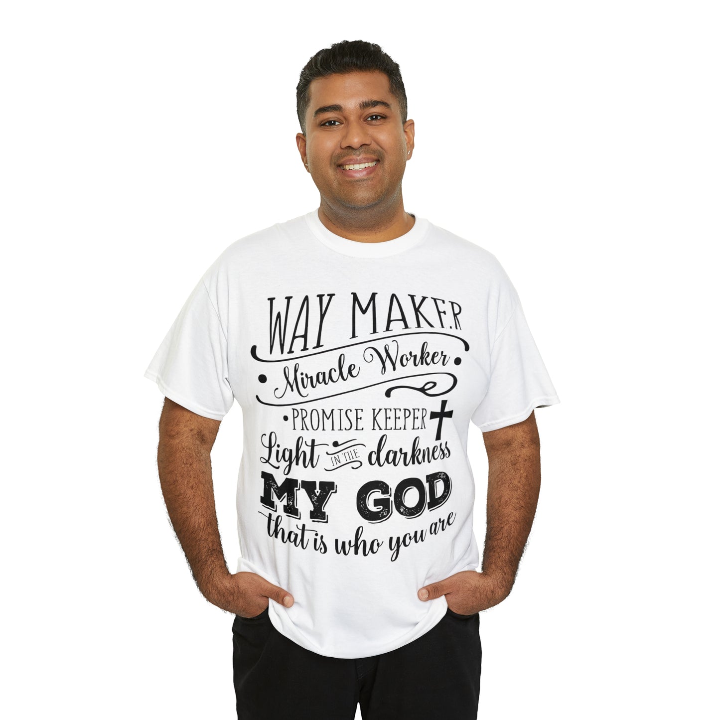 Waymaker Miracle Worker - Unisex Heavy Cotton Short Sleeve Tee