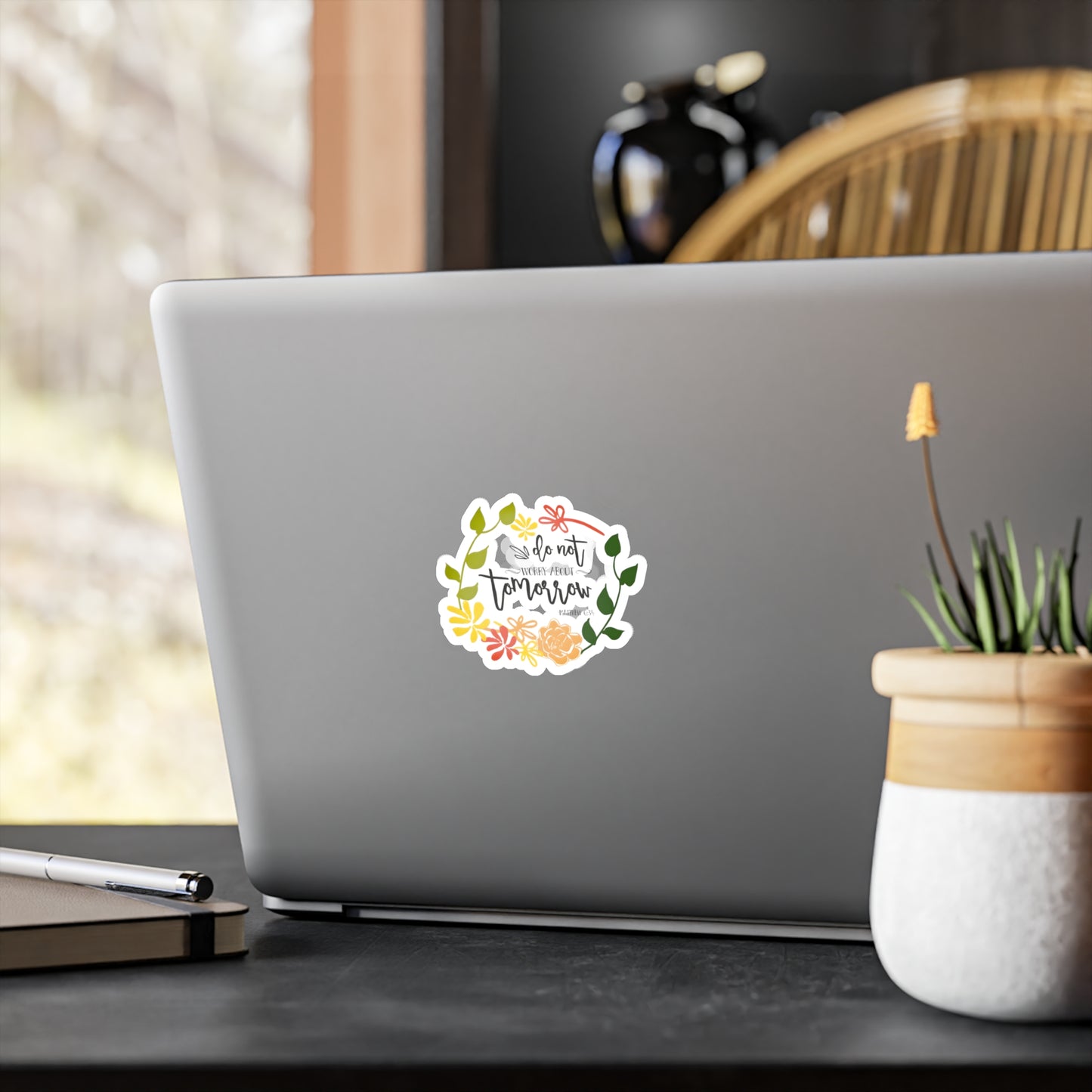 Don’t worry about tomorrow - Matthew - Kiss-Cut Vinyl Decals