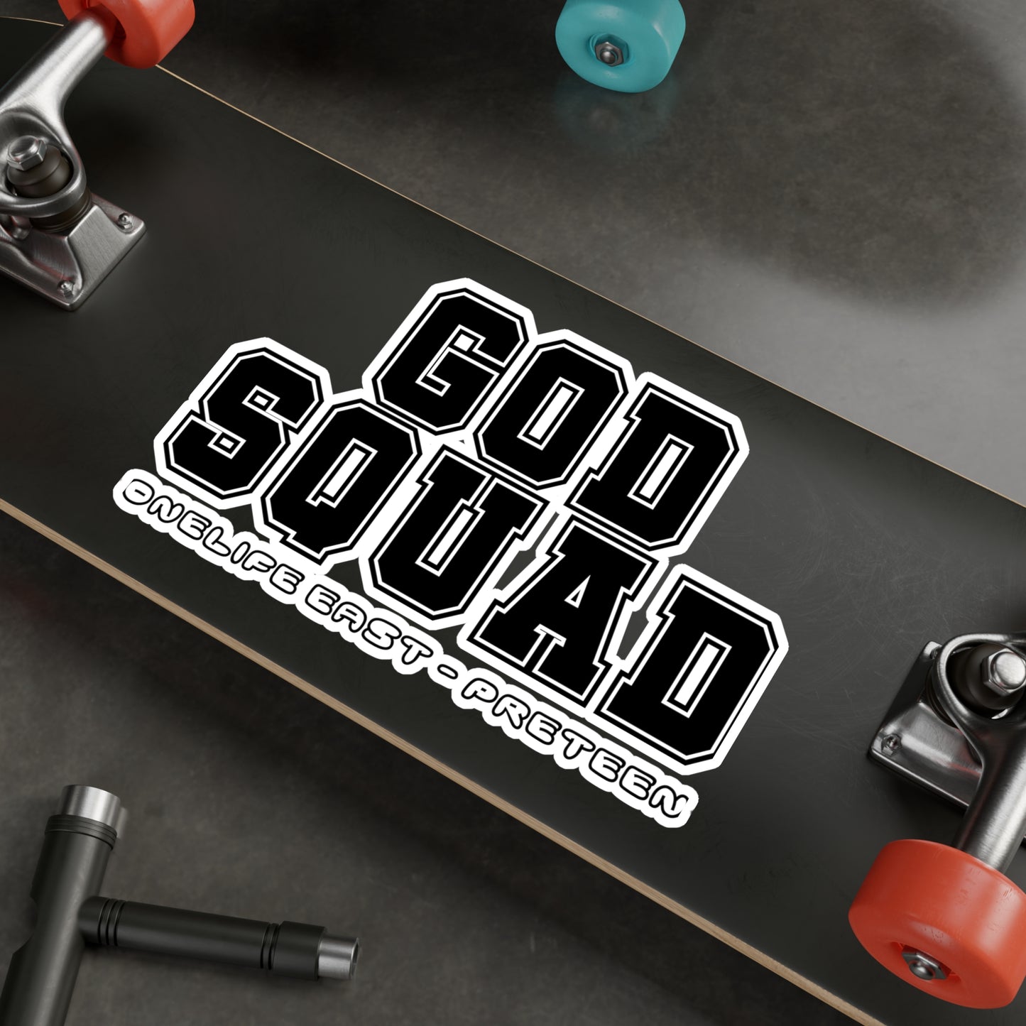 “God Squad” - Pre-Teen Room - Kiss-Cut Vinyl Decals