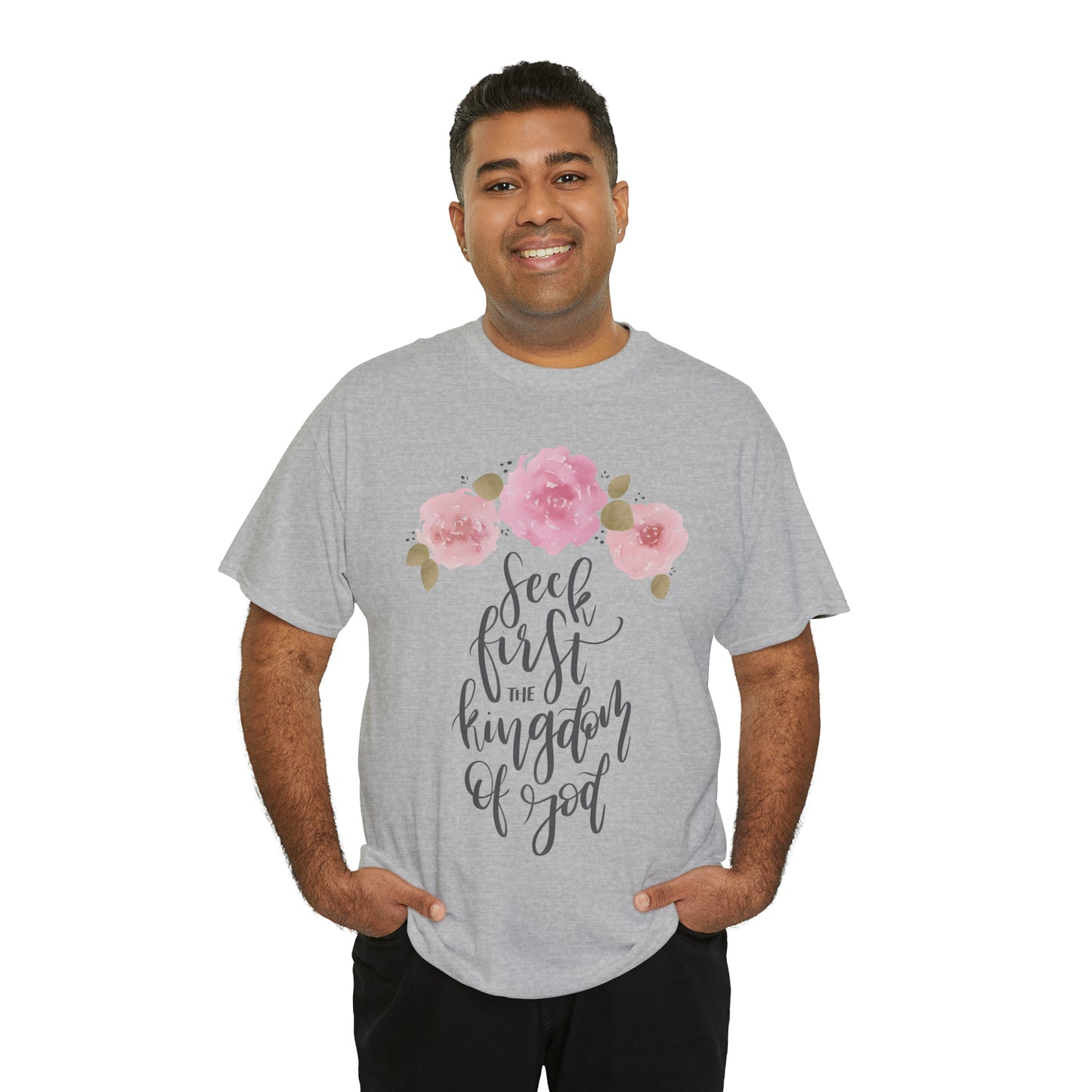 Seek First the Kingdom of God Unisex Heavy Cotton Tee