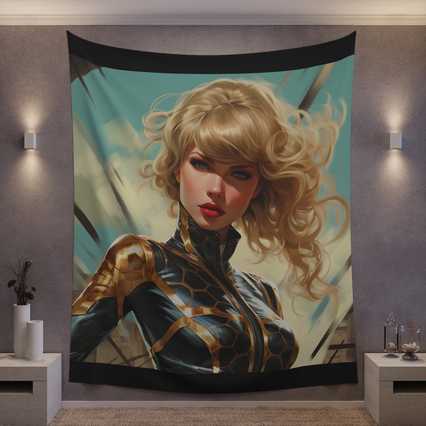 Anime Taylor Swift 3- Printed Wall Tapestry