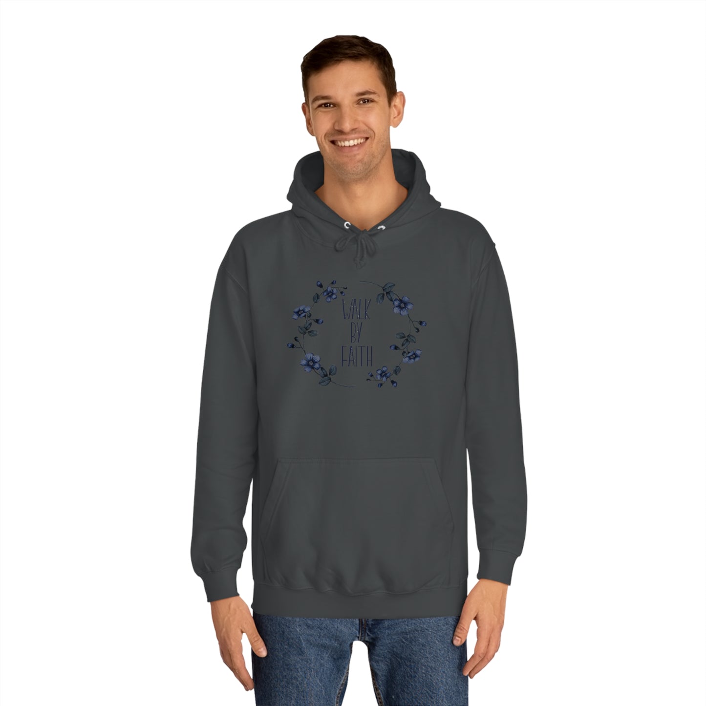 Walk by Faith - Unisex College Hoodie