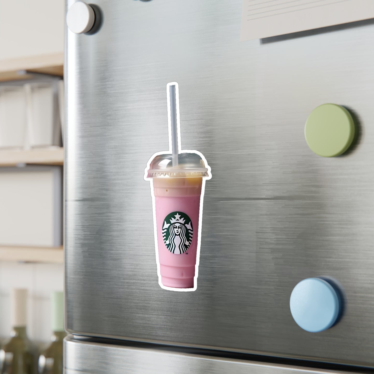Pink Starbucks Drink Kiss-Cut Vinyl Decals