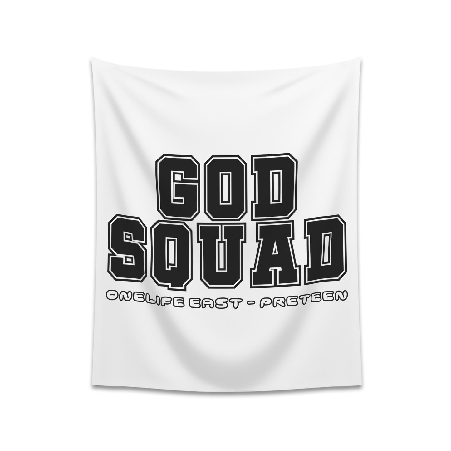 “God Squad” - Pre-Teen Room - Printed Wall Tapestry