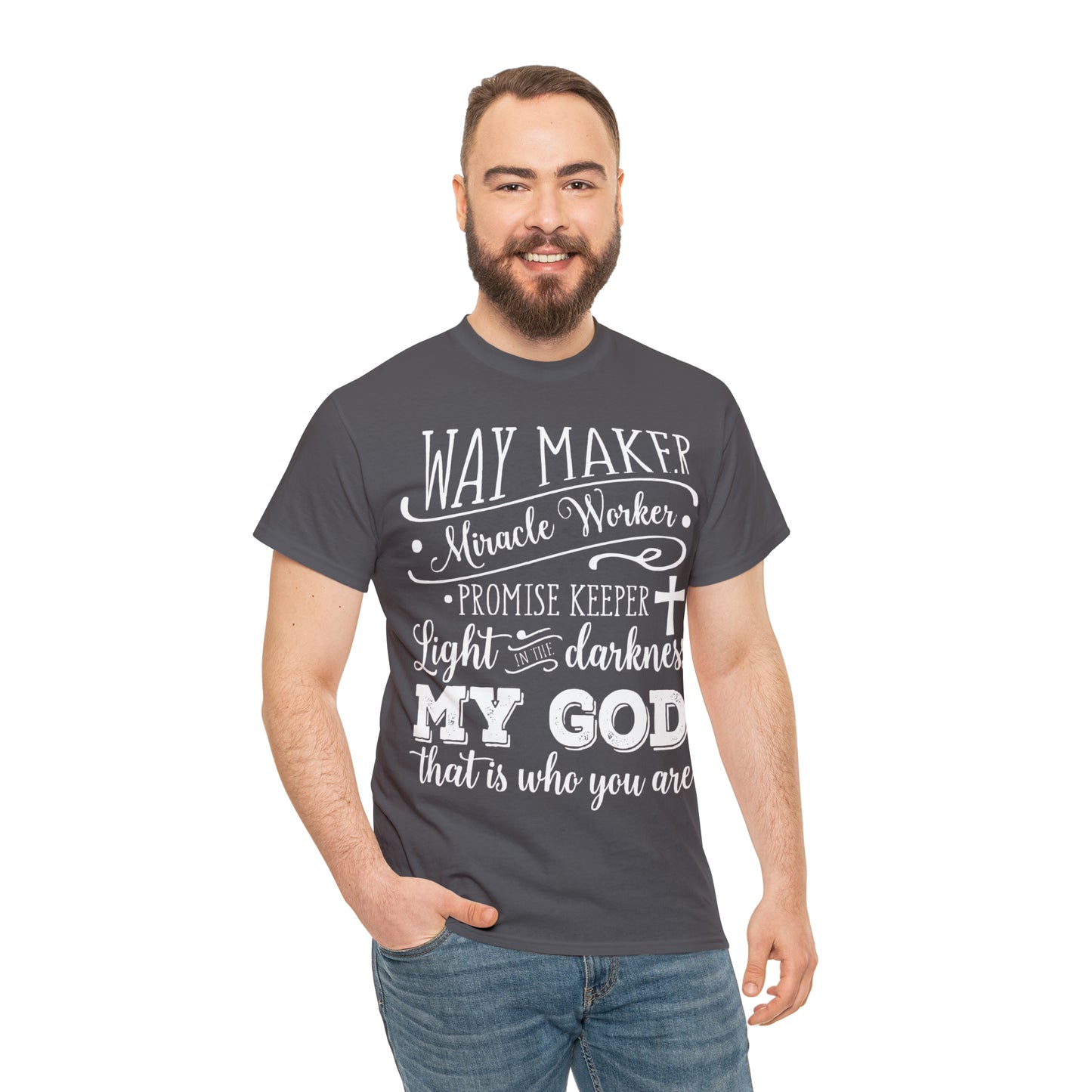 Waymaker Miracle Worker - Unisex Heavy Cotton Short Sleeve Tee