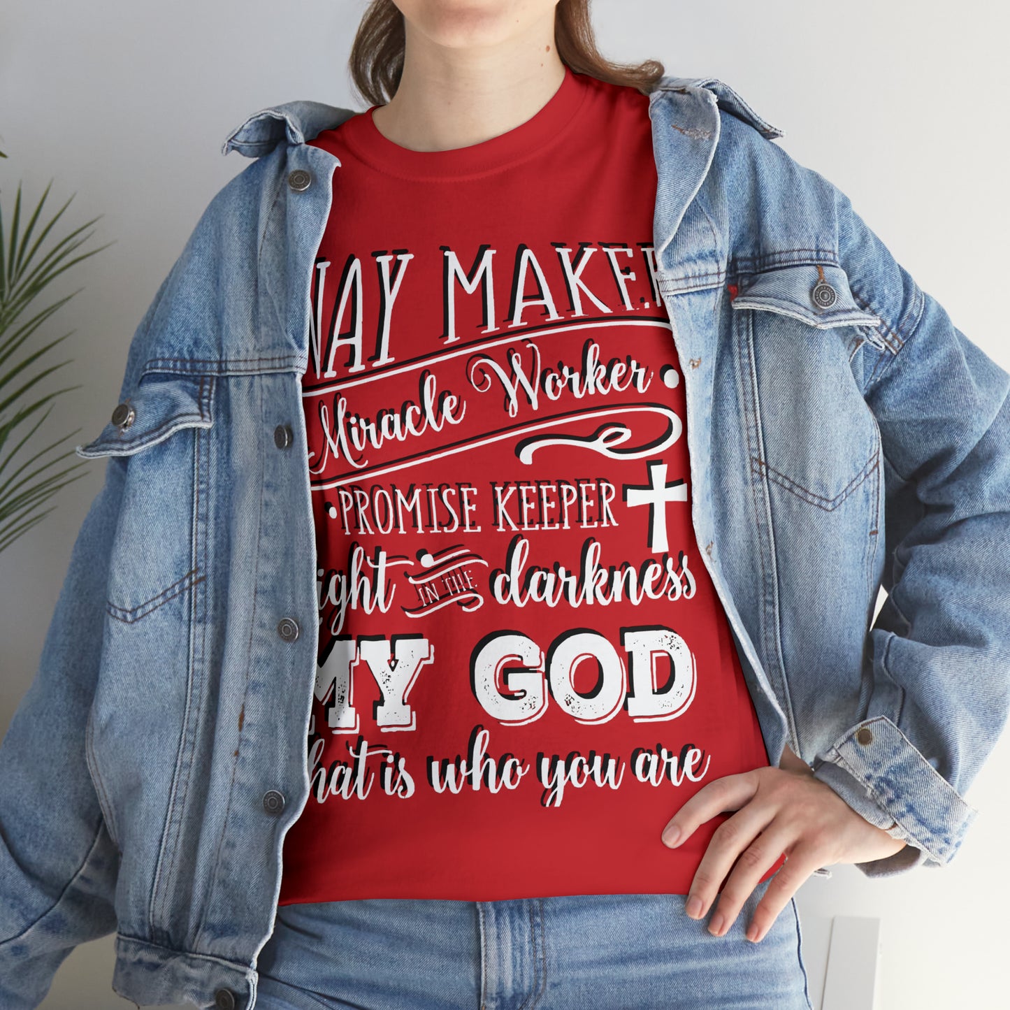 Waymaker Miracle Worker - Unisex Heavy Cotton Short Sleeve Tee