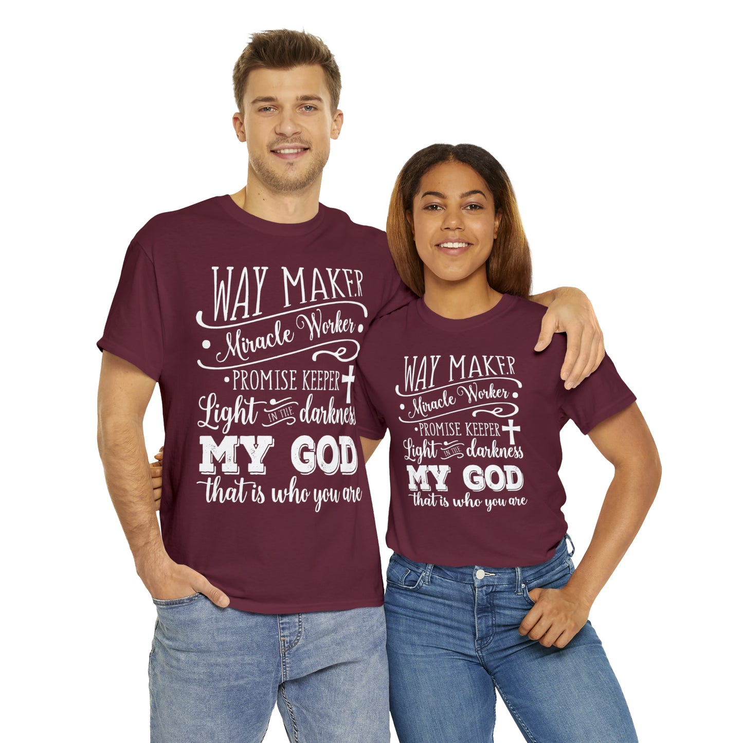 Waymaker Miracle Worker - Unisex Heavy Cotton Short Sleeve Tee