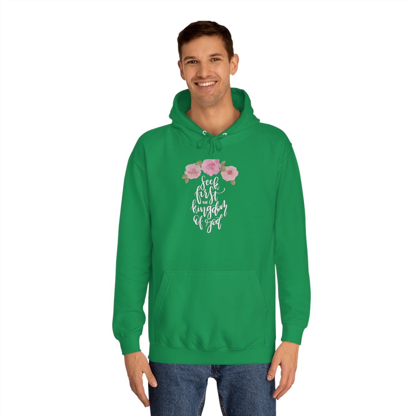 Seek First the Kingdom of God - Unisex College Hoodie
