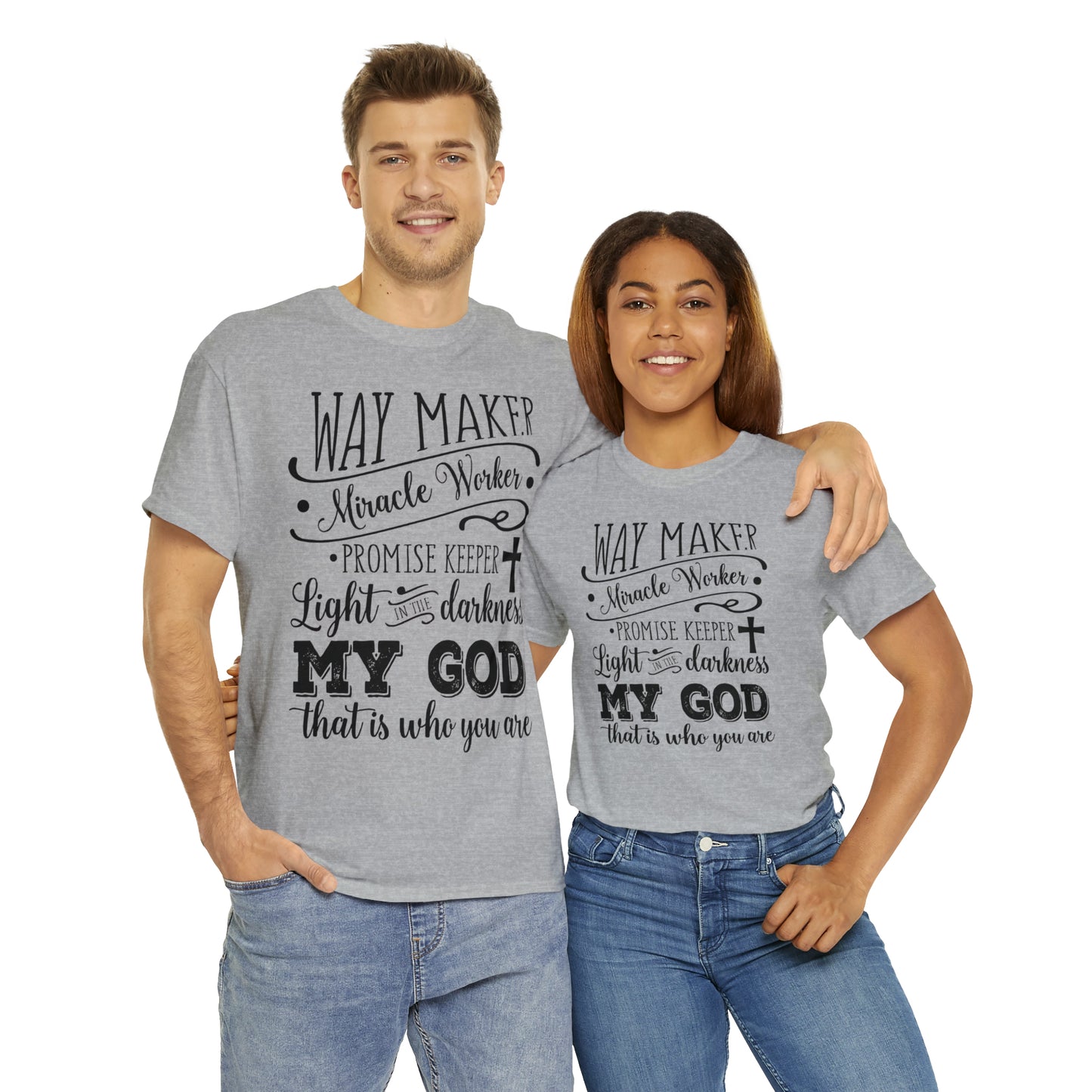 Waymaker Miracle Worker - Unisex Heavy Cotton Short Sleeve Tee