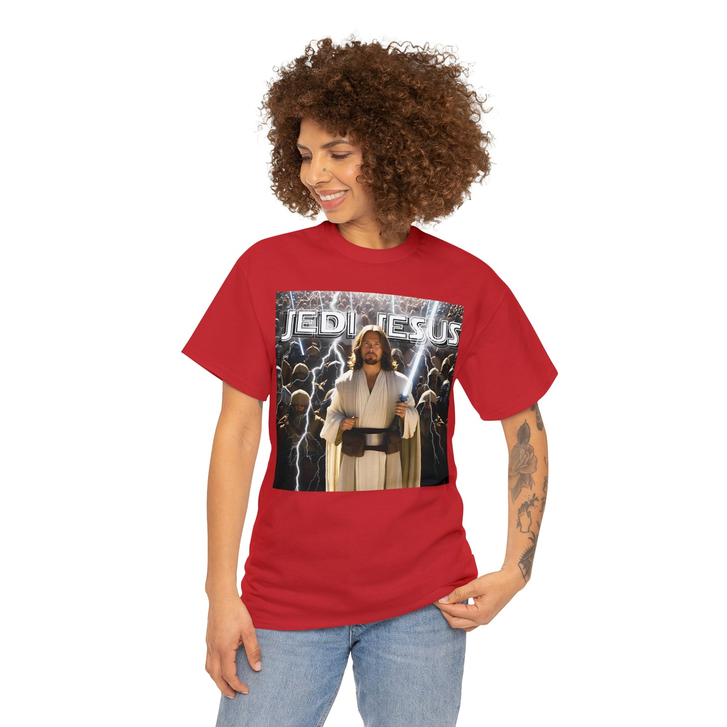 Jedi Jesus Unisex Heavy Cotton Tee