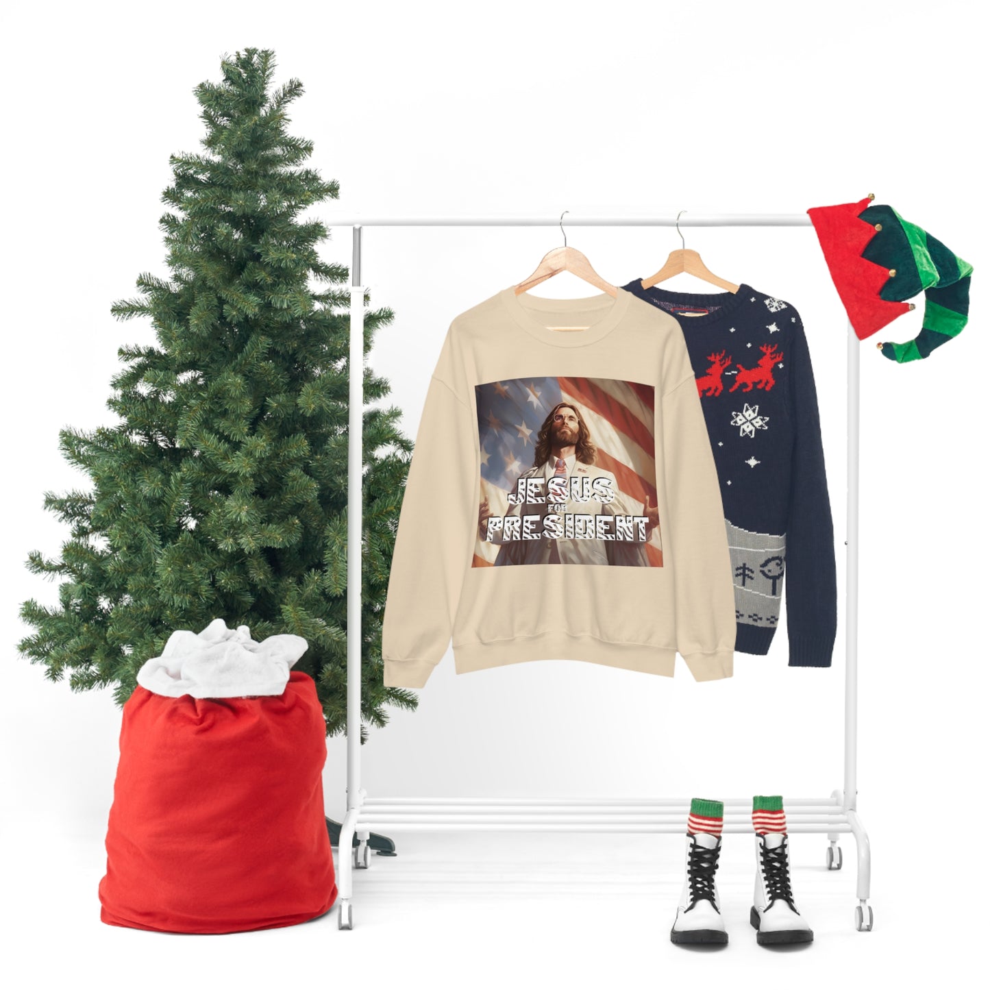Jesus for President Unisex Heavy Blend™ Crewneck Sweatshirt