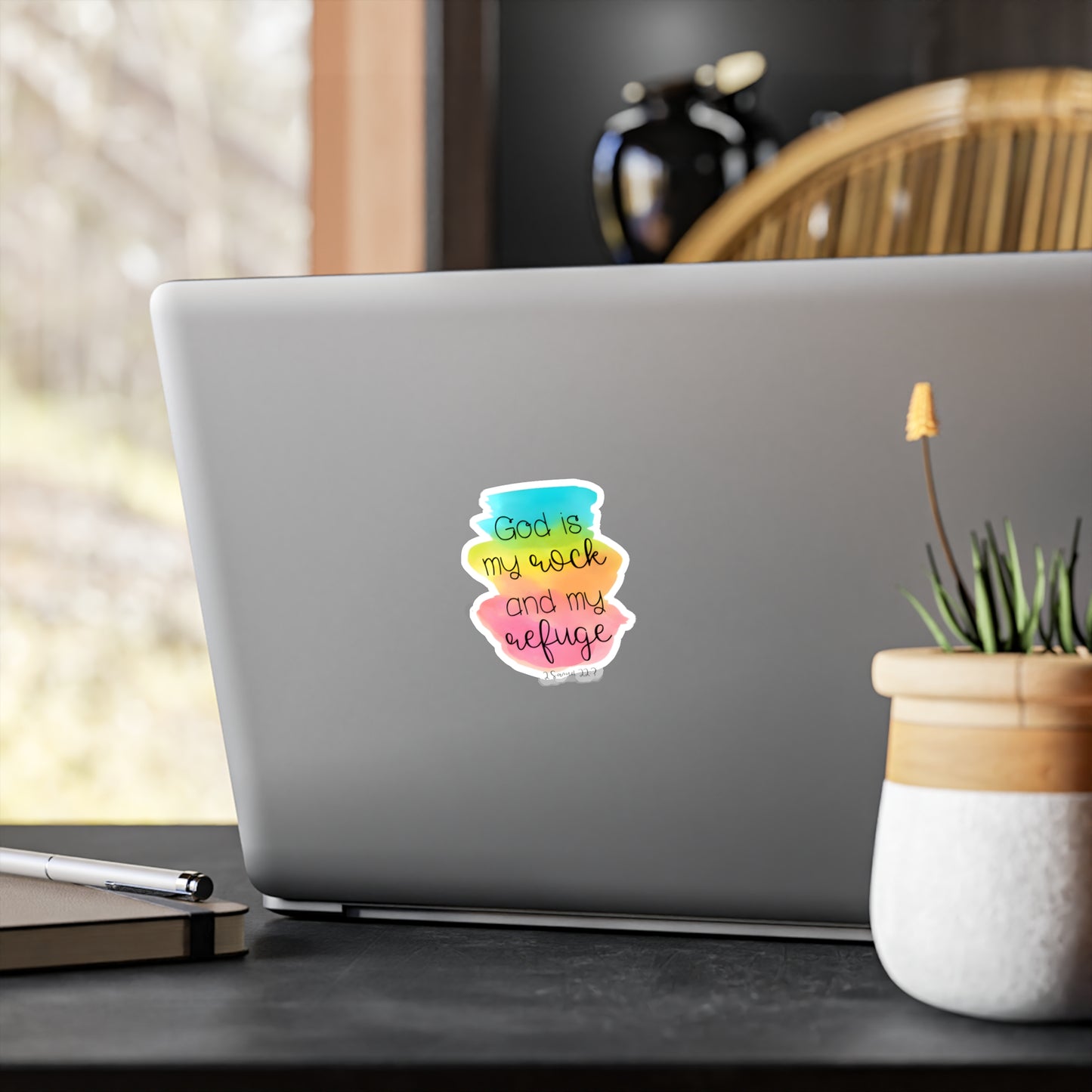 GOD is my rock and my refuge - 2 Samuel Kiss-Cut Vinyl Decals