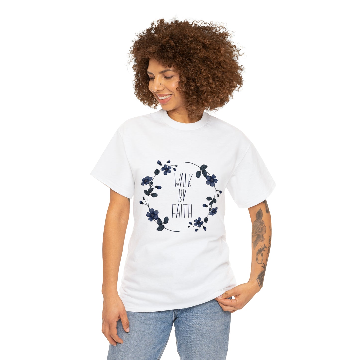 Walk by FAITH Unisex Heavy Cotton Tee