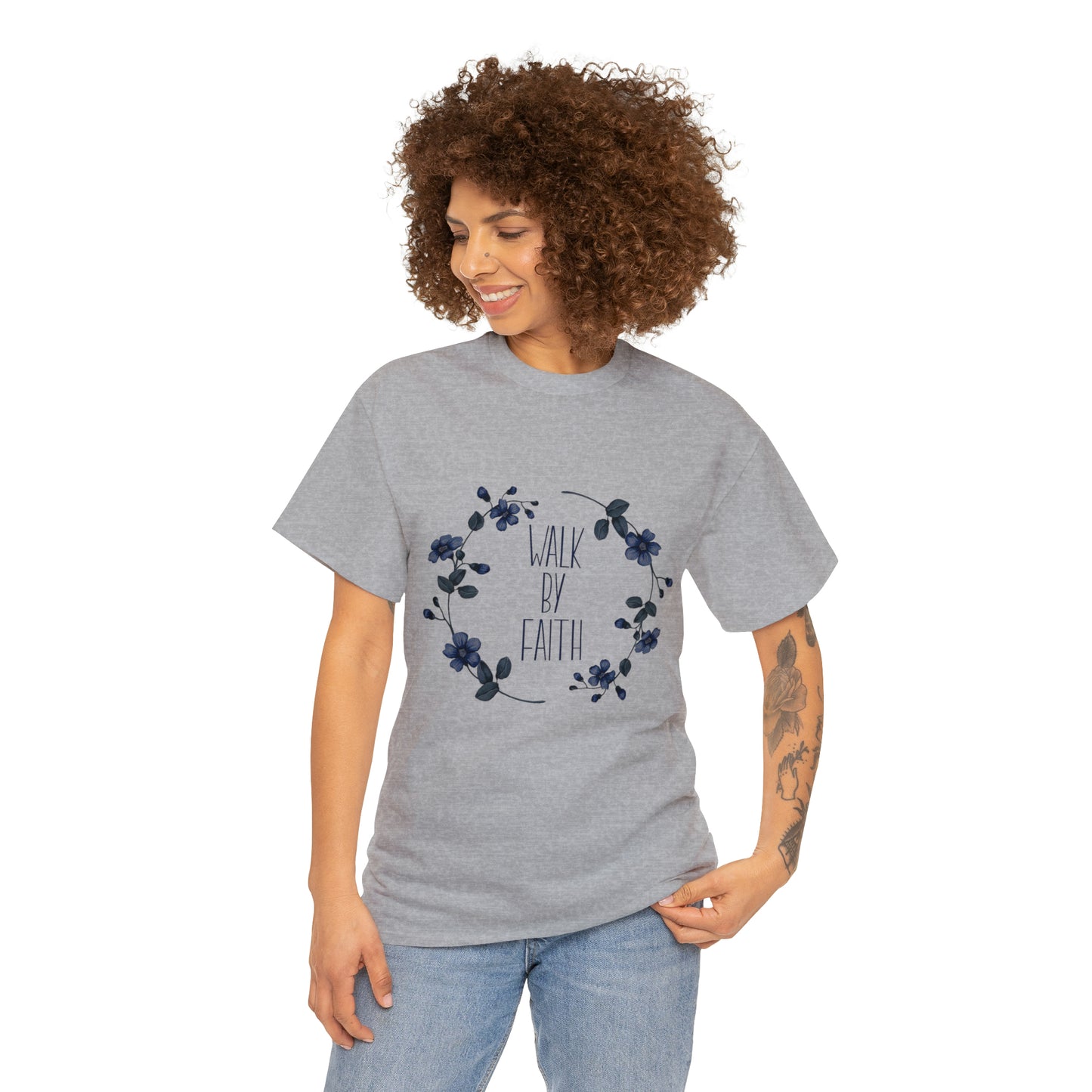Walk by FAITH Unisex Heavy Cotton Tee