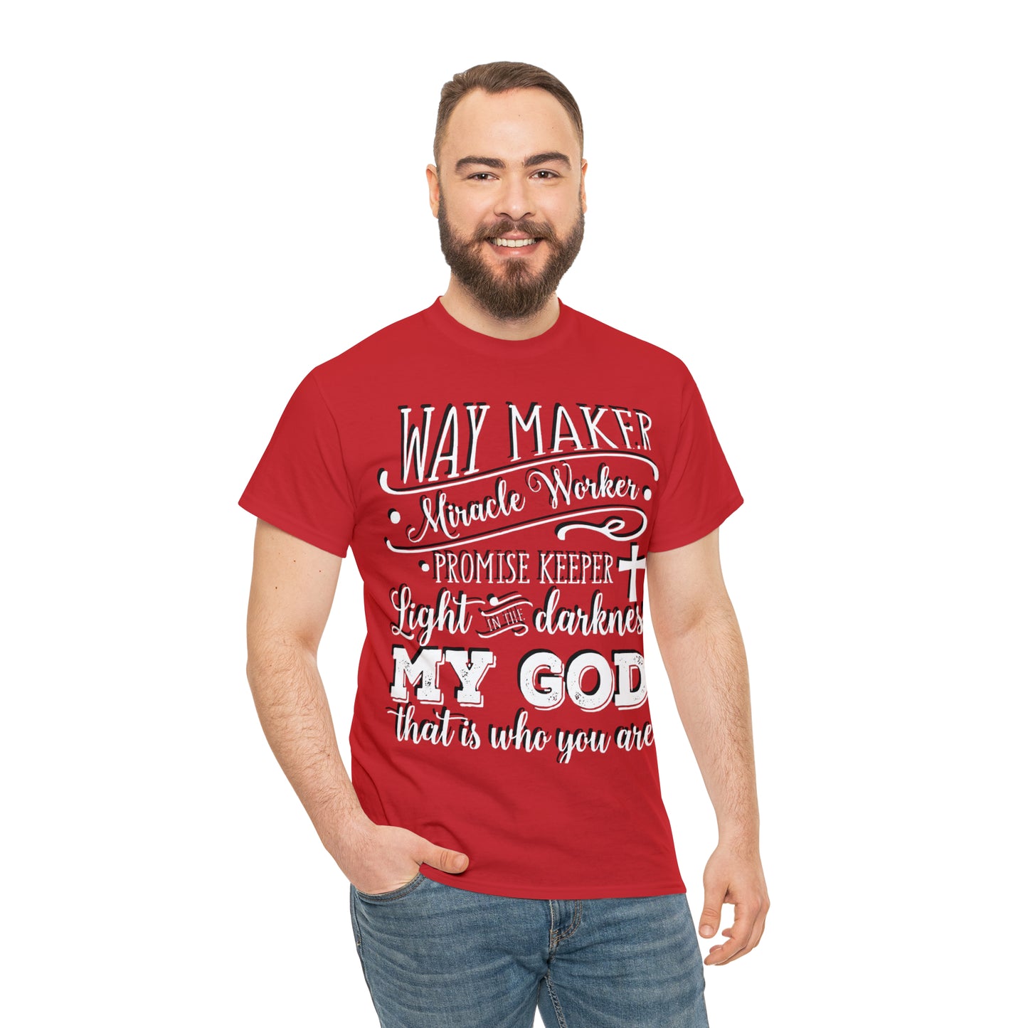 Waymaker Miracle Worker - Unisex Heavy Cotton Short Sleeve Tee