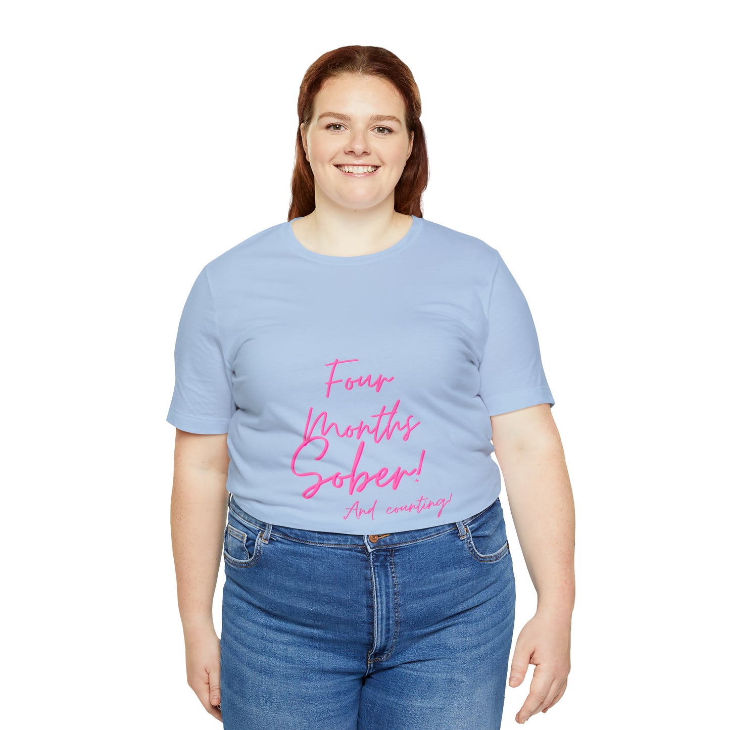 Four Months Sober Unisex Jersey Short Sleeve Tee