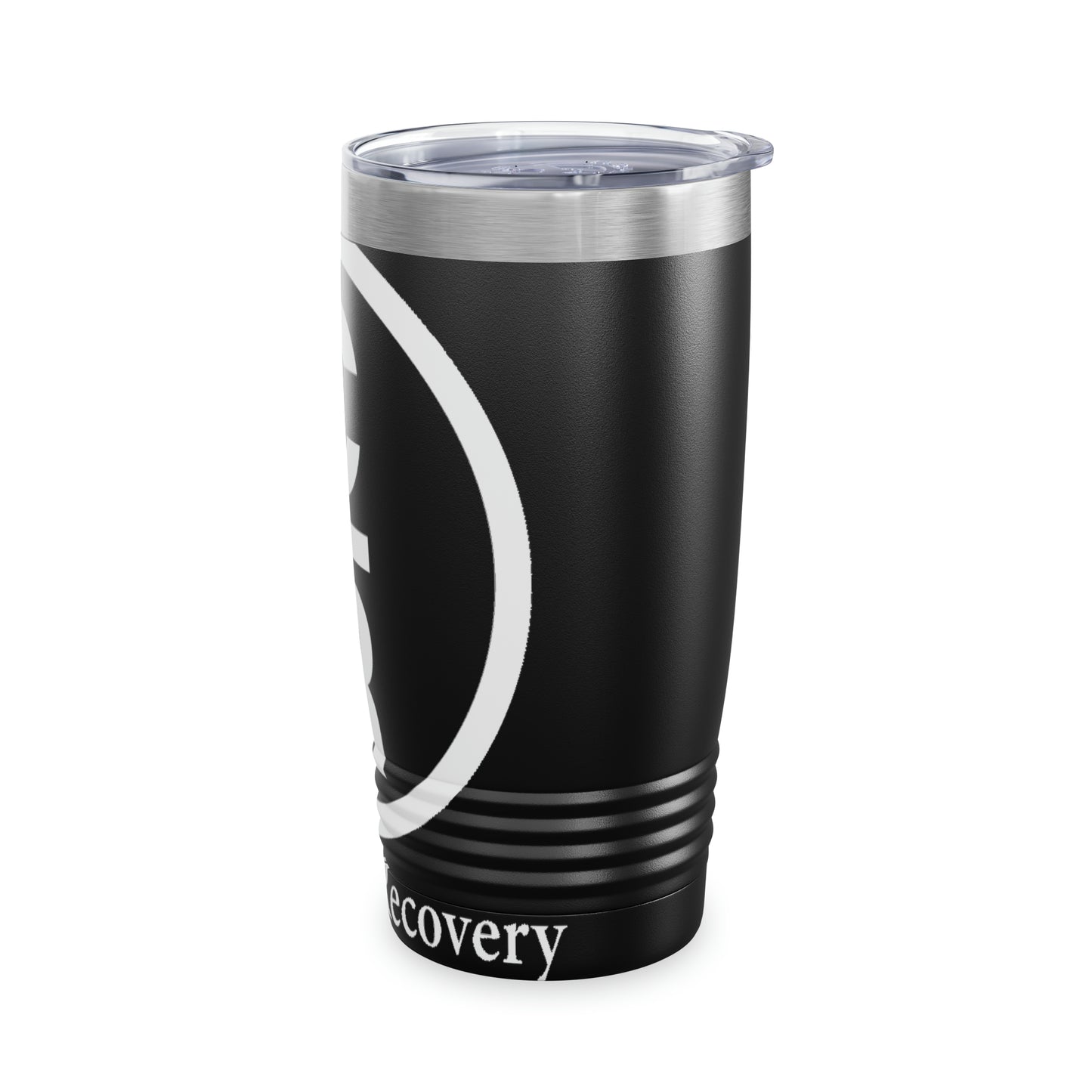 CR Celebrate Recovery Basic Logo White Ringneck Tumbler, 20oz