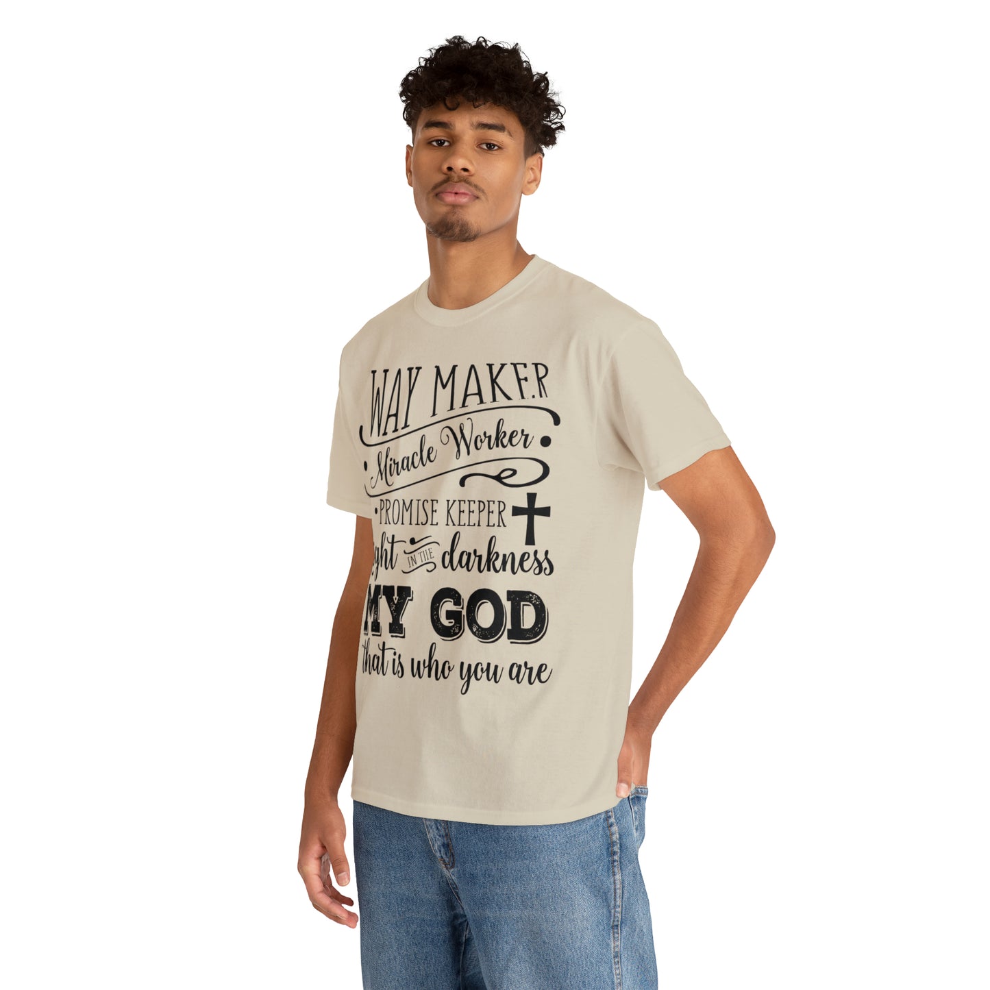 Waymaker Miracle Worker - Unisex Heavy Cotton Short Sleeve Tee