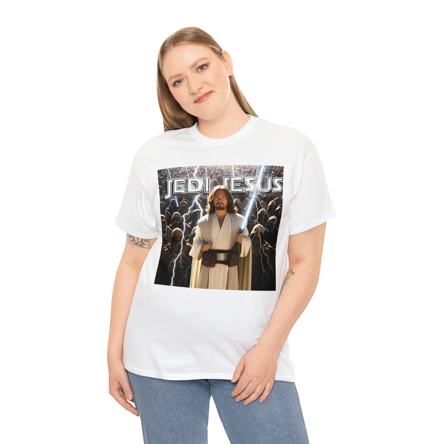 Jedi Jesus Unisex Heavy Cotton Tee