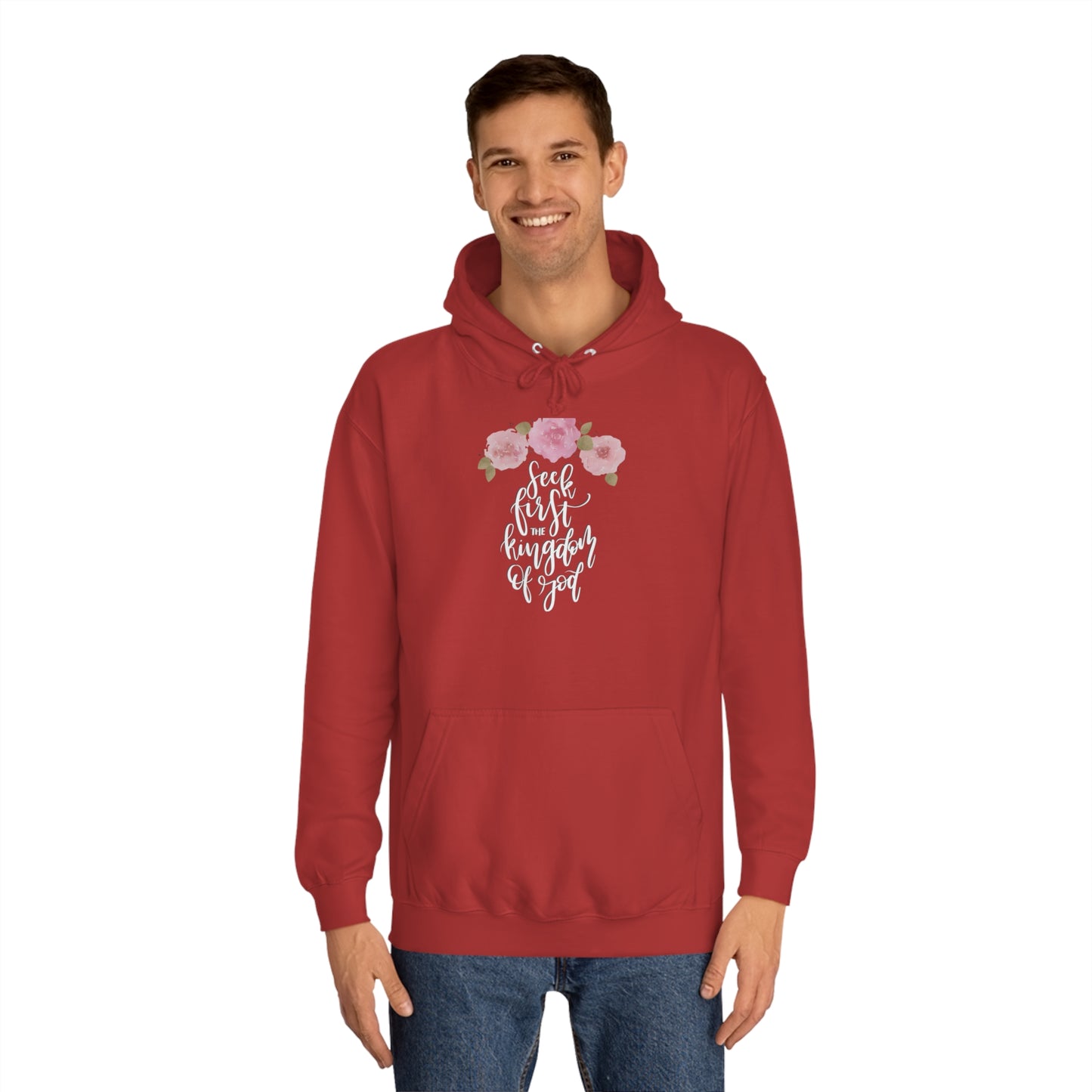 Seek First the Kingdom of God - Unisex College Hoodie