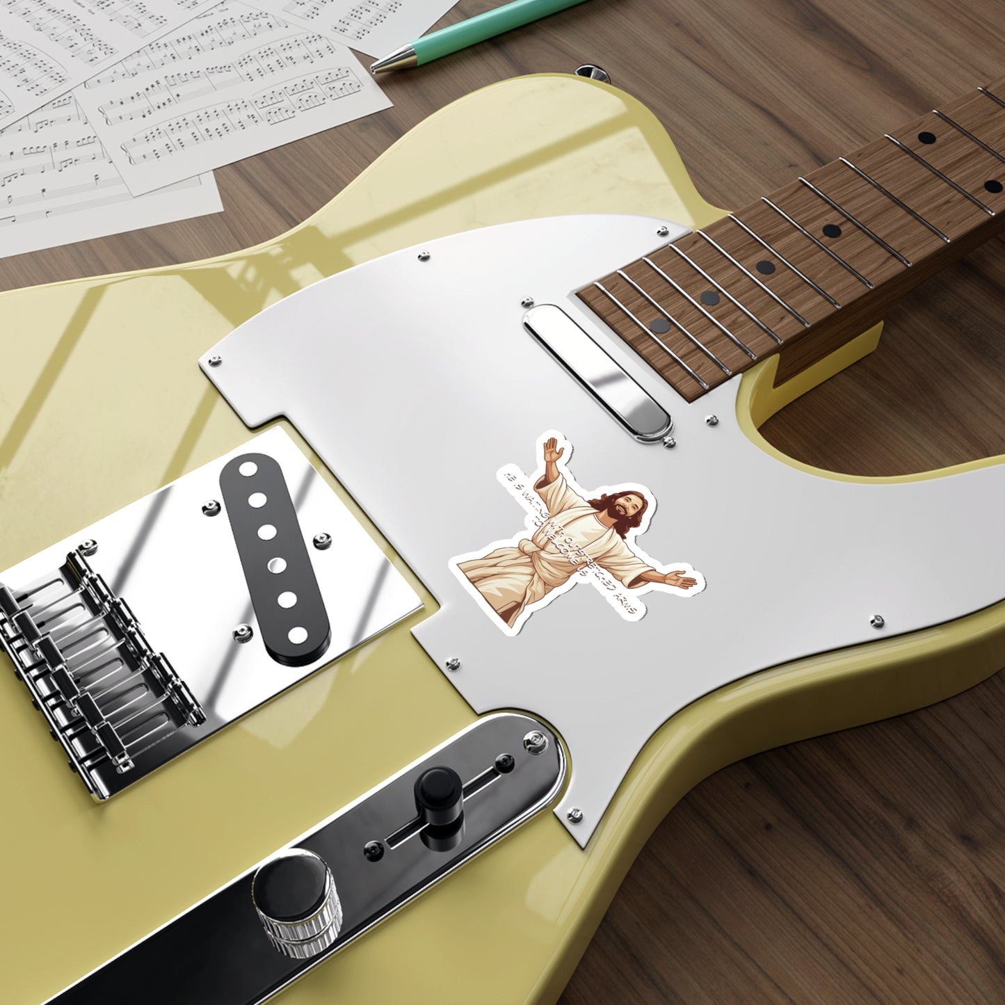 He is Waiting with Outstretched Arms to Welcome Us - Dialogue-4  Die-Cut Stickers (MB)