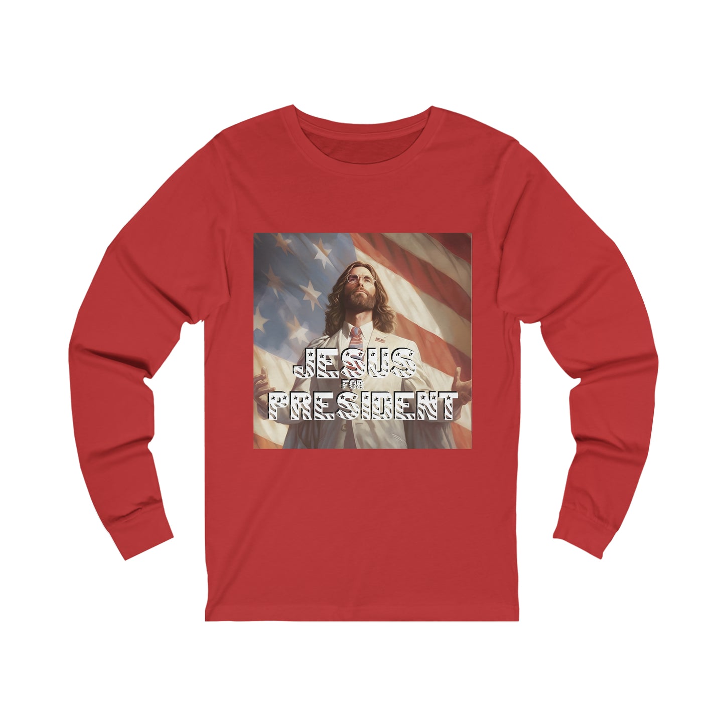 Jesus for President Unisex Jersey Long Sleeve Tee