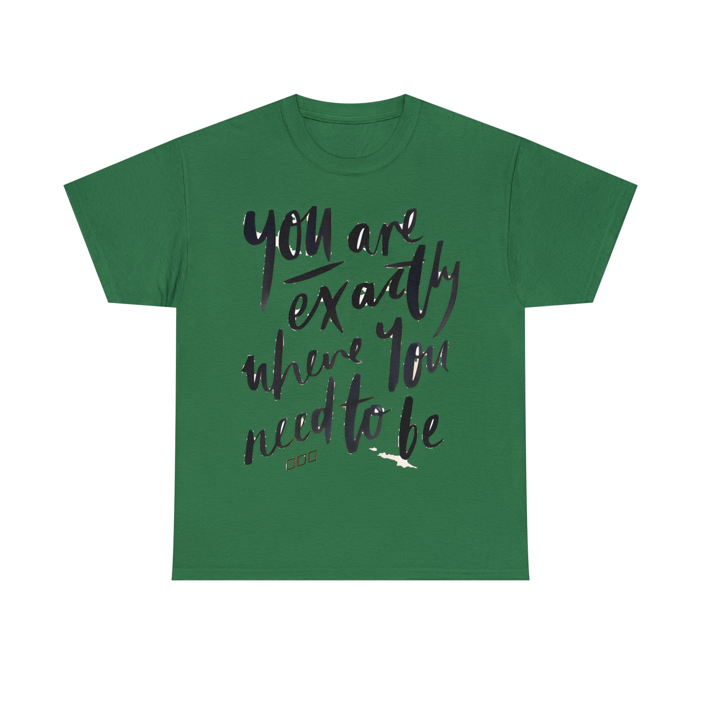 You re EXACTLY where you need to be  - CR Celebrate Recovery Classic Logo - Unisex Heavy Cotton Tee