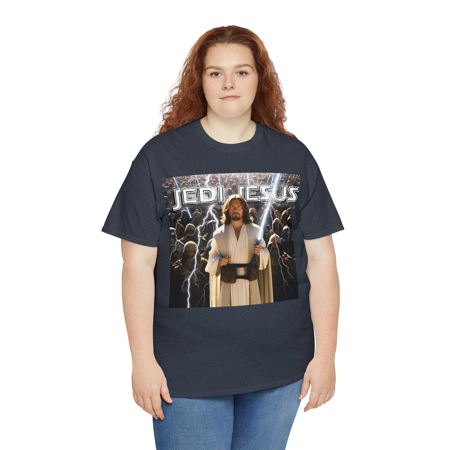 Jedi Jesus Unisex Heavy Cotton Tee