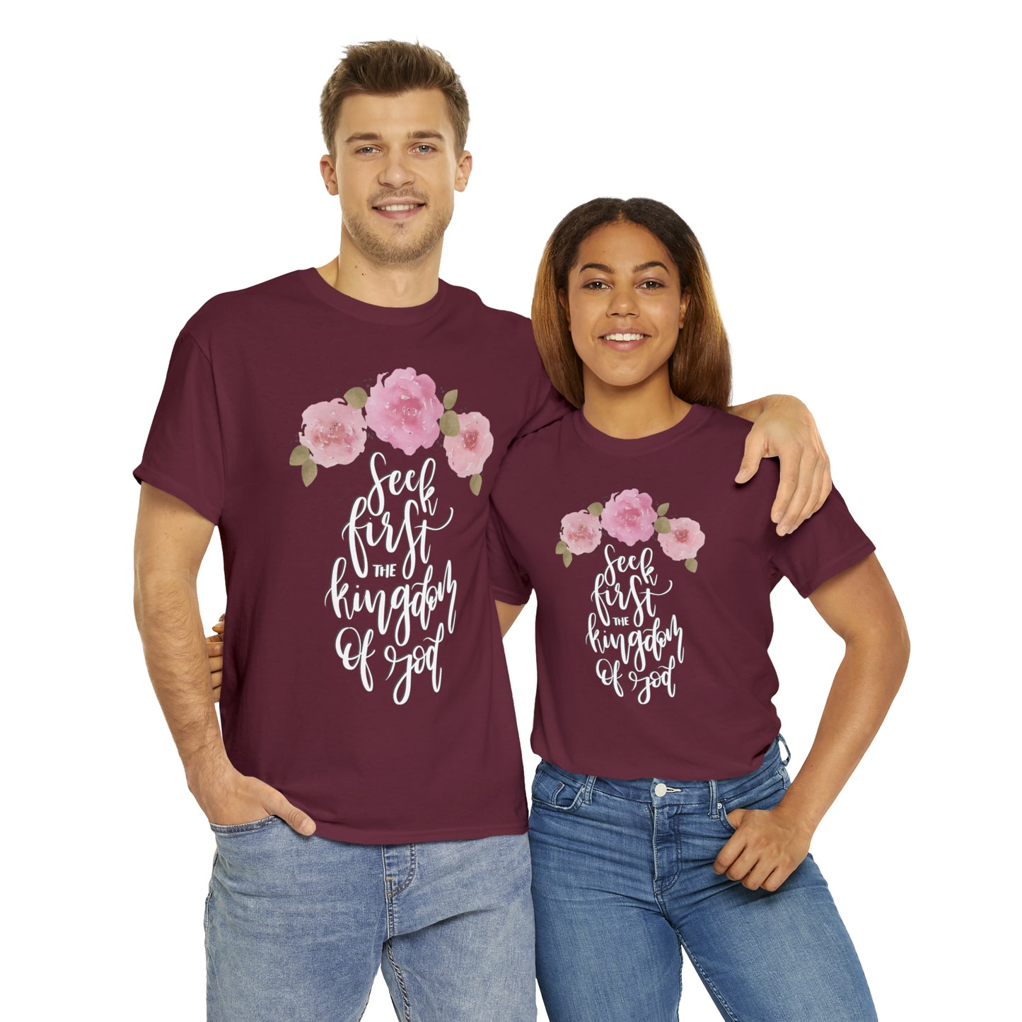 Seek First the Kingdom of God Unisex Heavy Cotton Tee