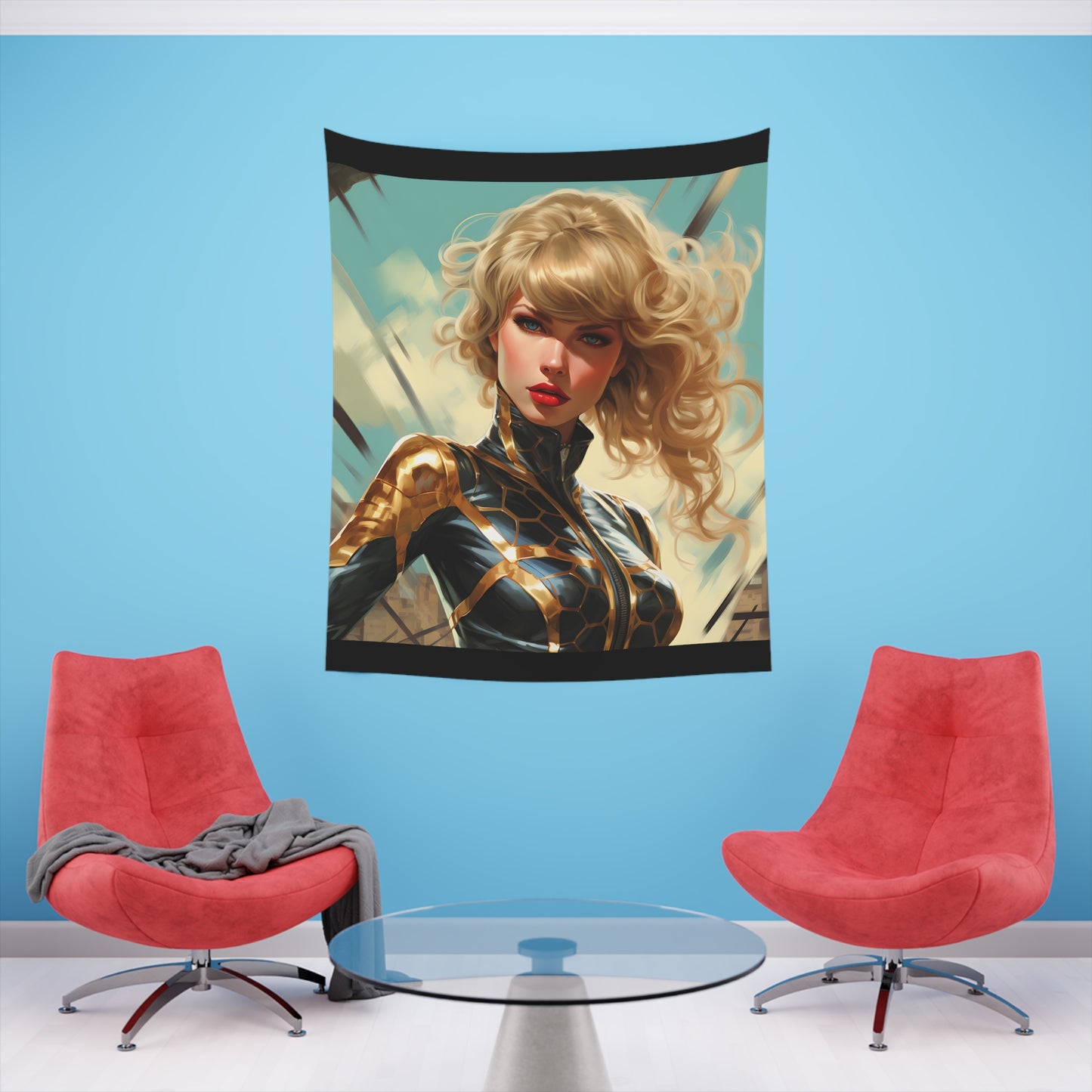 Anime Taylor Swift 3- Printed Wall Tapestry
