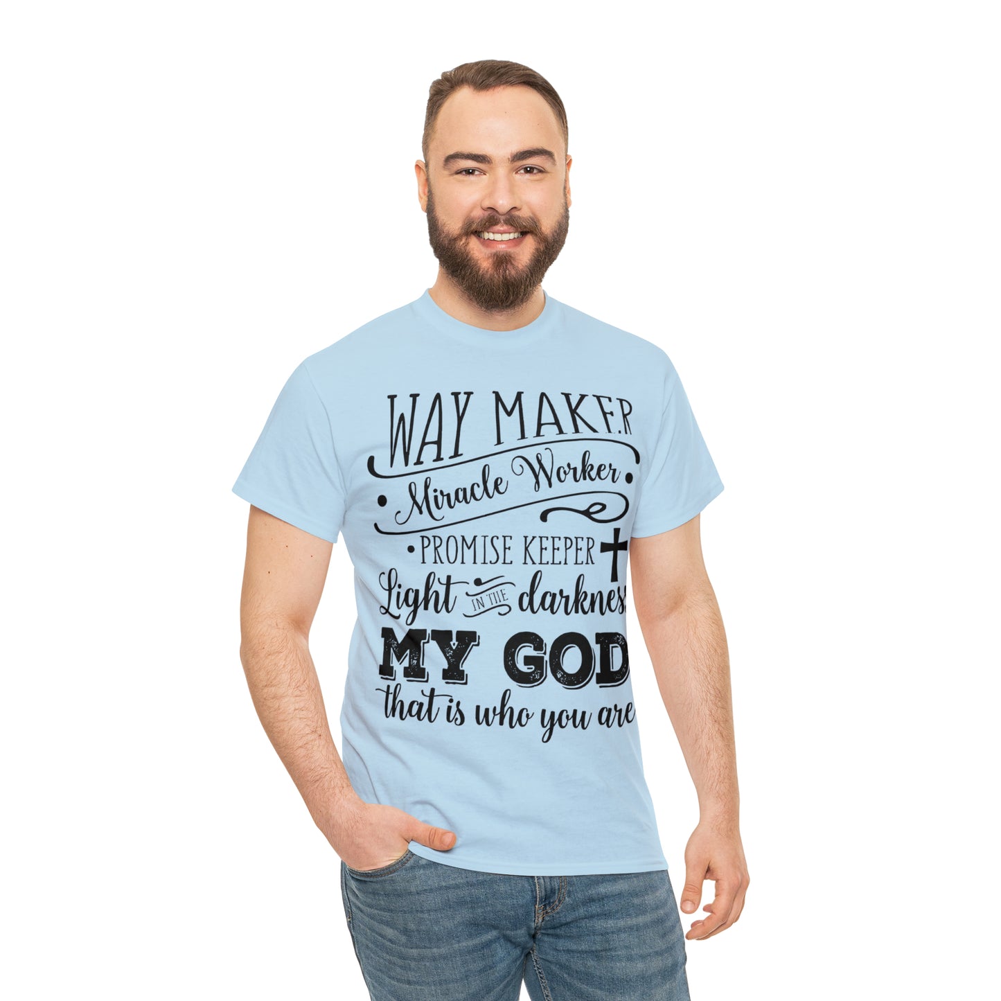 Waymaker Miracle Worker - Unisex Heavy Cotton Short Sleeve Tee