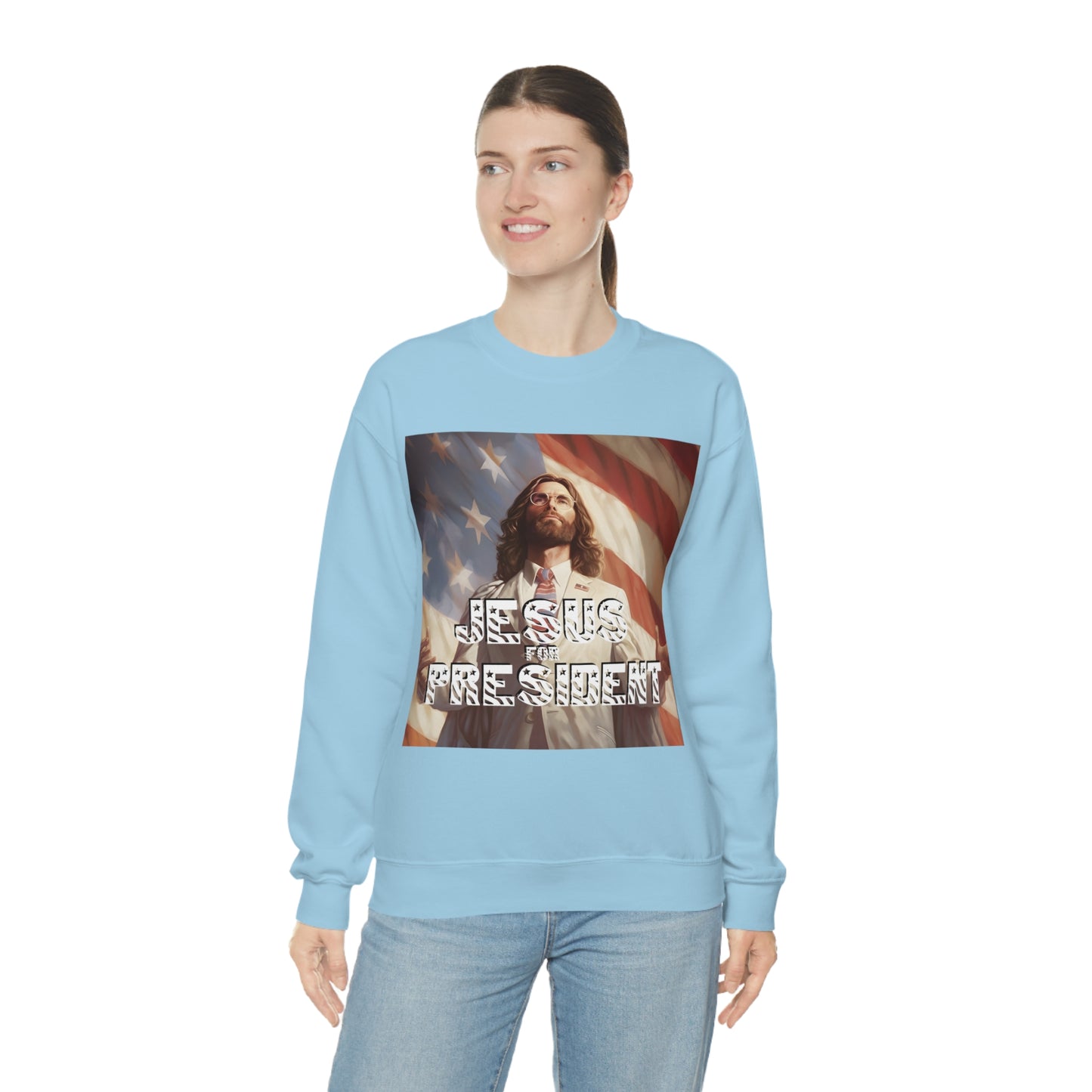 Jesus for President Unisex Heavy Blend™ Crewneck Sweatshirt