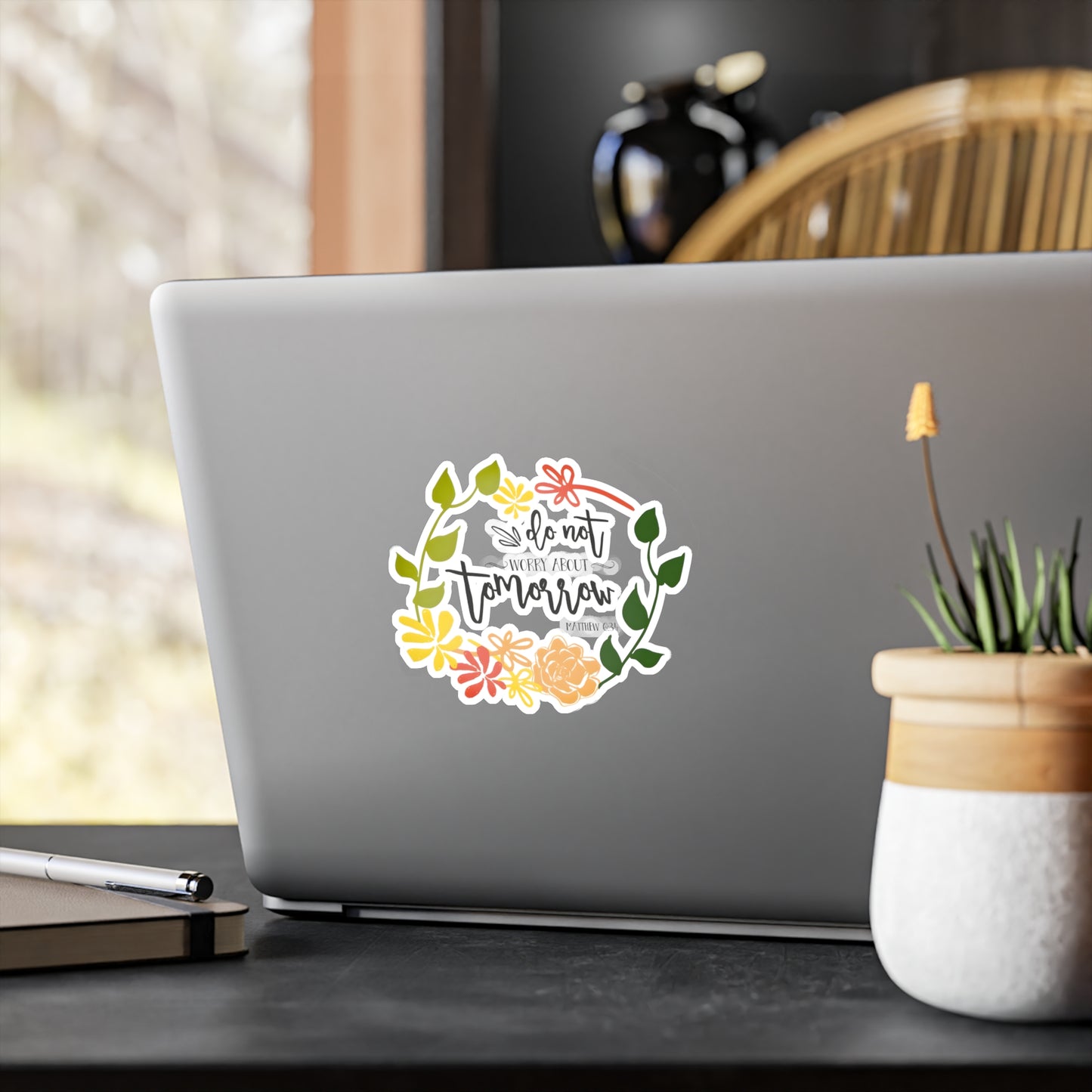 Don’t worry about tomorrow - Matthew - Kiss-Cut Vinyl Decals
