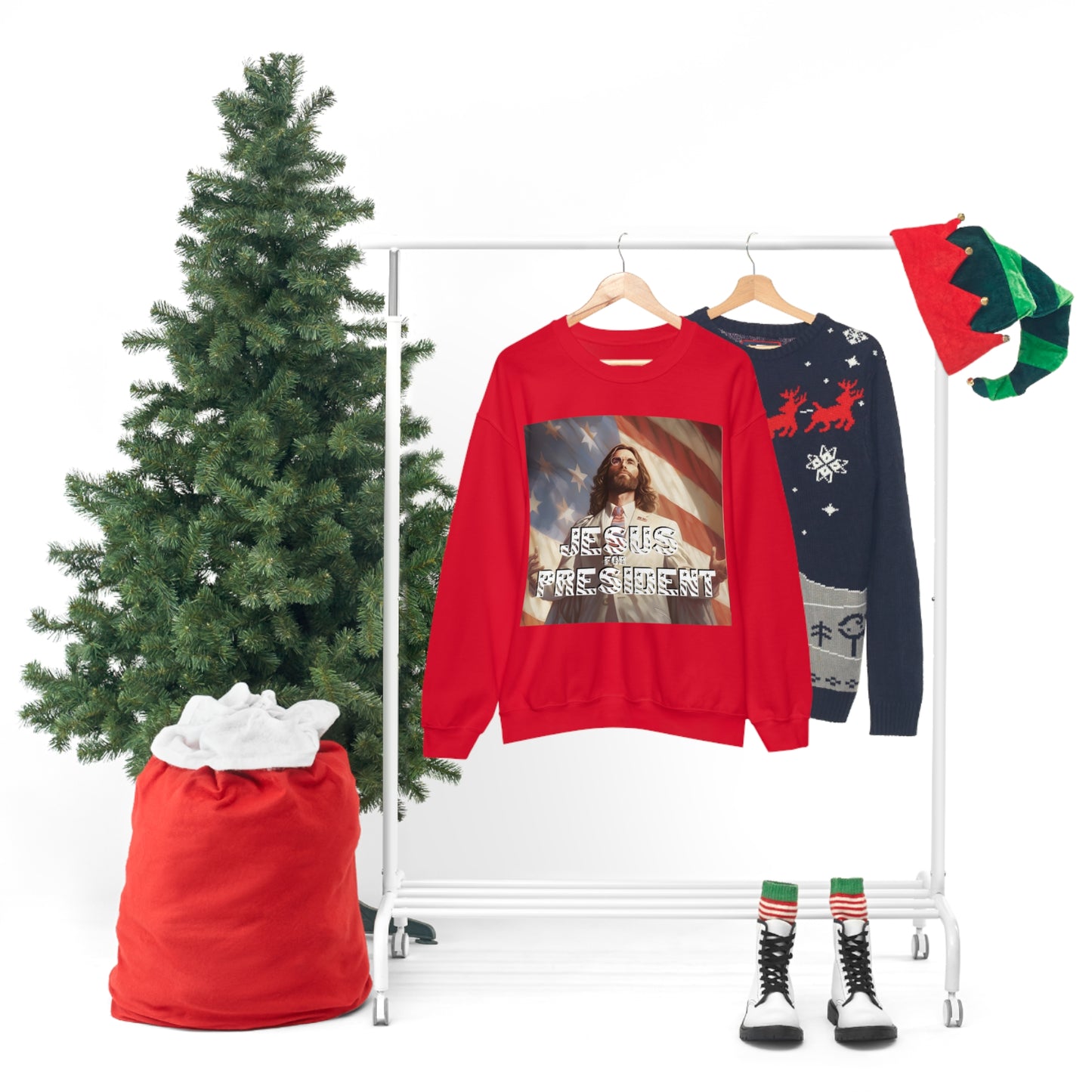 Jesus for President Unisex Heavy Blend™ Crewneck Sweatshirt