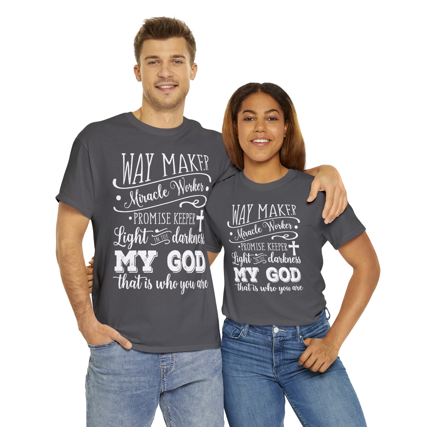 Waymaker Miracle Worker - Unisex Heavy Cotton Short Sleeve Tee