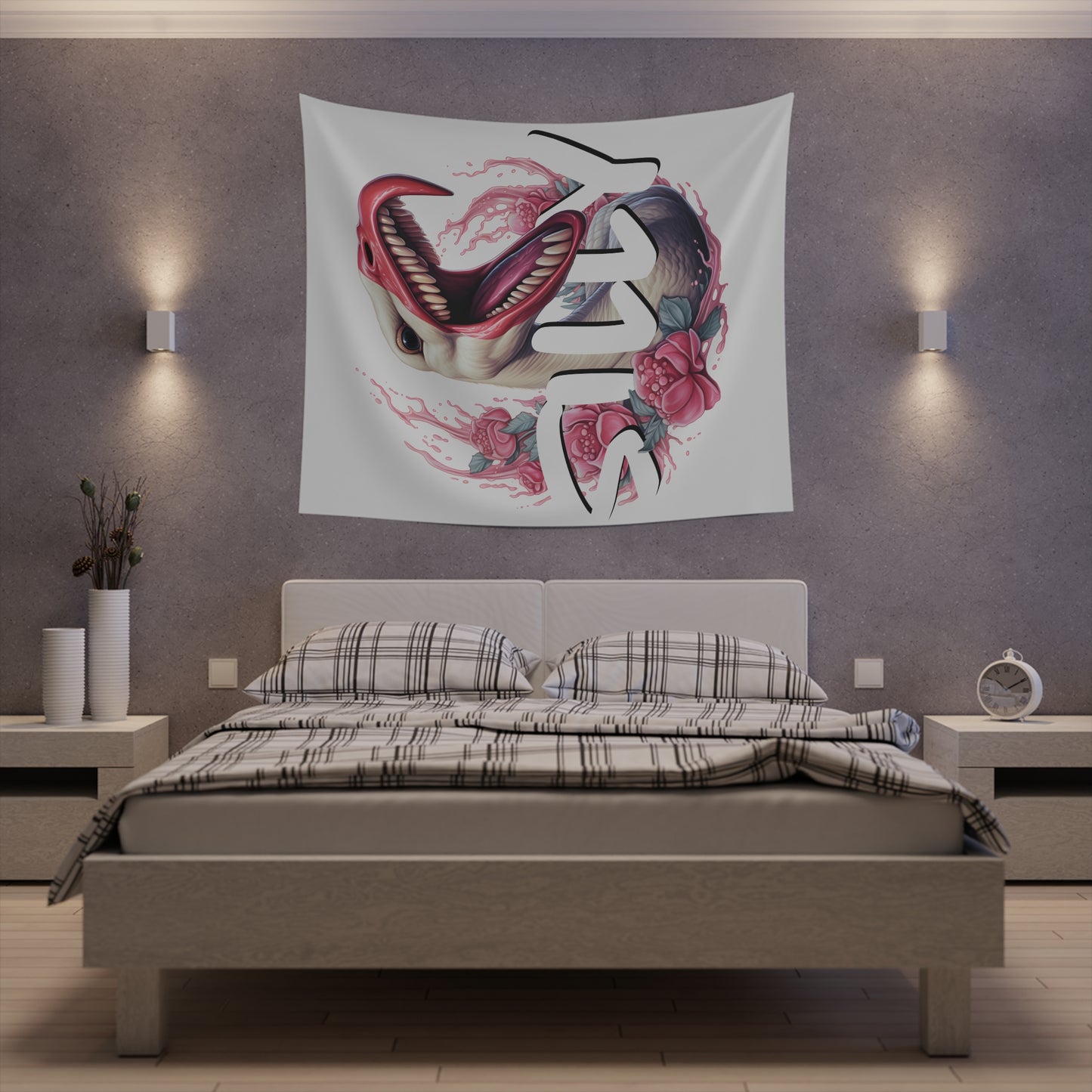 Aggressively Silly Goose Printed Wall Tapestry
