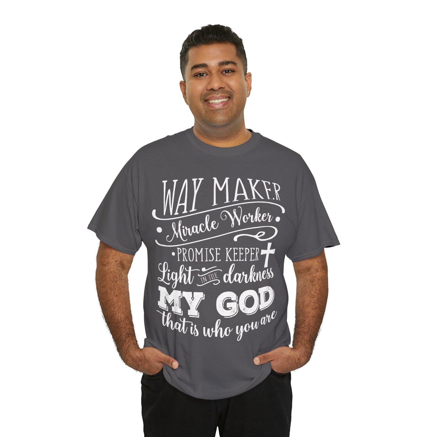 Waymaker Miracle Worker - Unisex Heavy Cotton Short Sleeve Tee