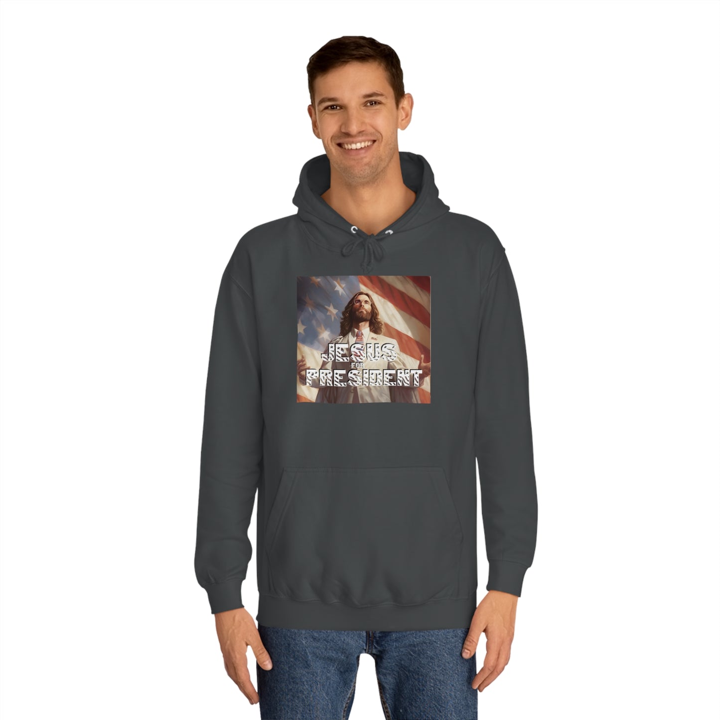 Jesus for President  Unisex College Hoodie