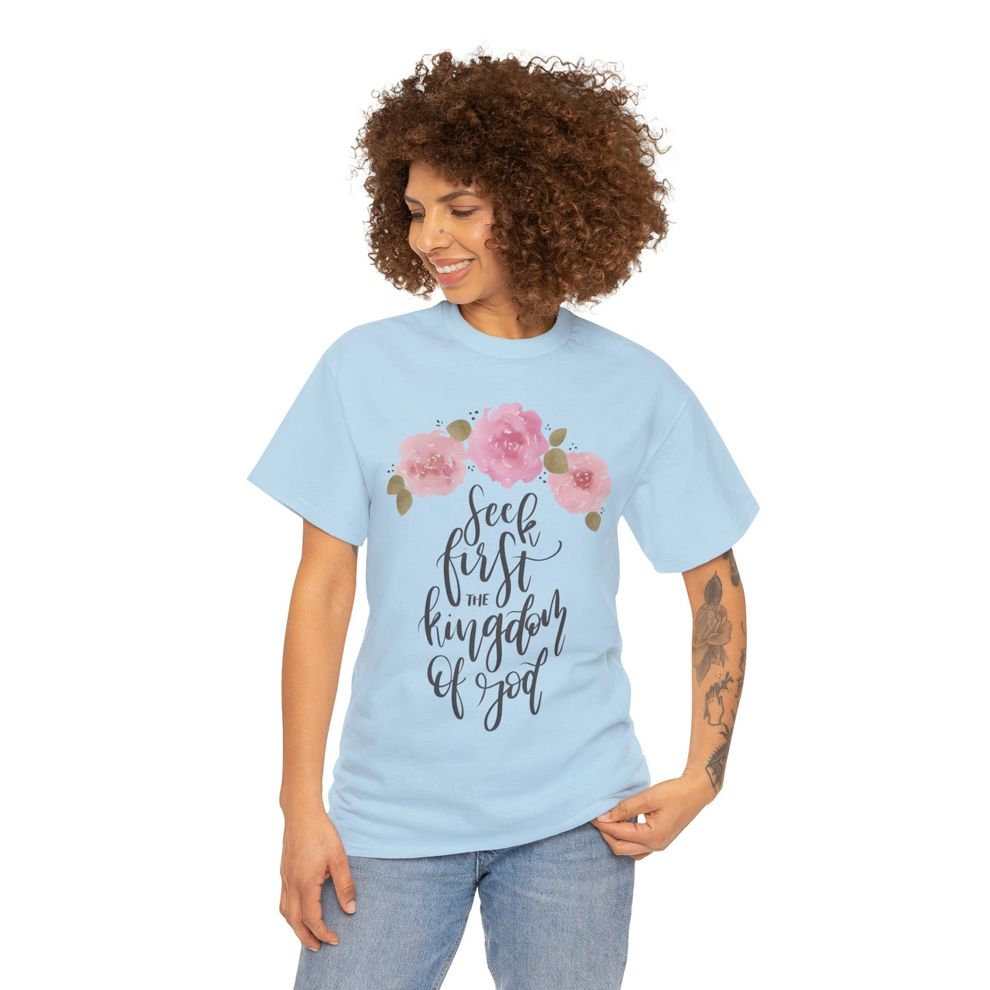Seek First the Kingdom of God Unisex Heavy Cotton Tee