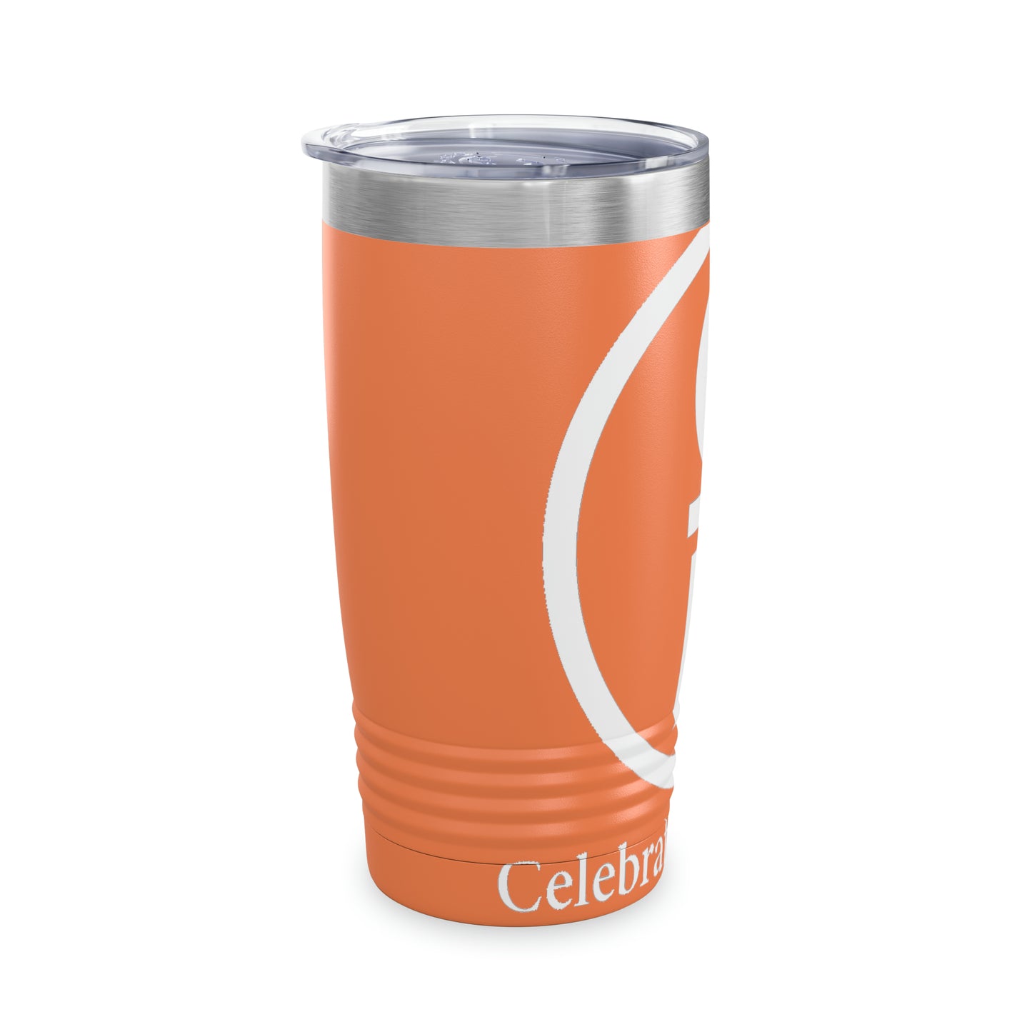 CR Celebrate Recovery Basic Logo White Ringneck Tumbler, 20oz