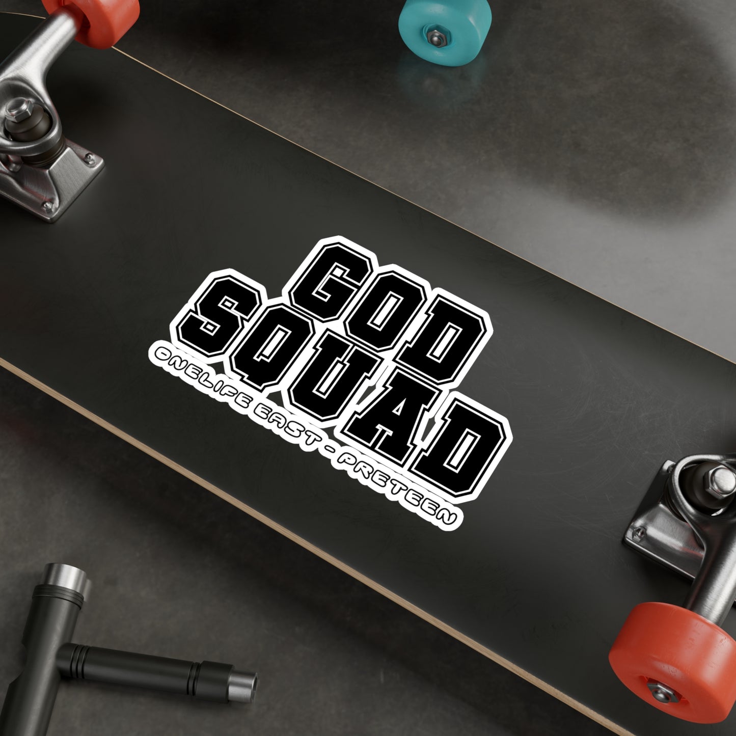 “God Squad” - Pre-Teen Room - Kiss-Cut Vinyl Decals