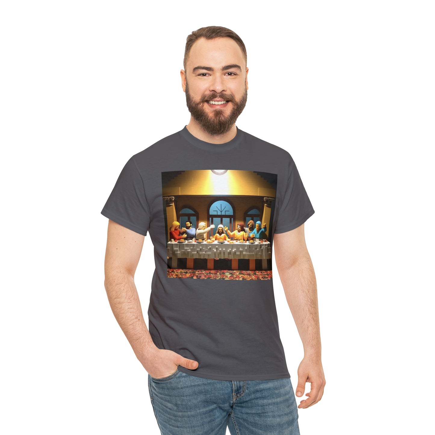 “The Last Supper” LEGO BOX SET -  Unisex Heavy Cotton Tee