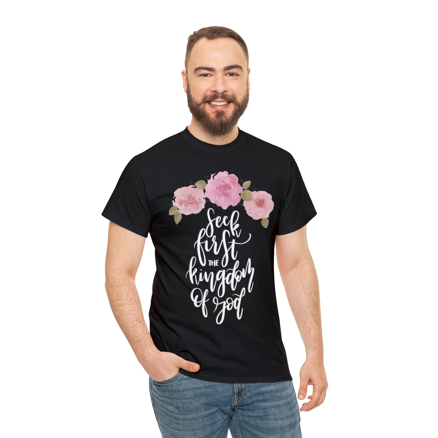 Seek First the Kingdom of God Unisex Heavy Cotton Tee