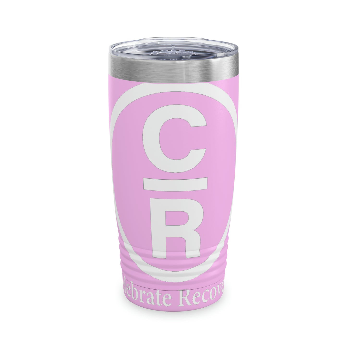 CR Celebrate Recovery Basic Logo White Ringneck Tumbler, 20oz
