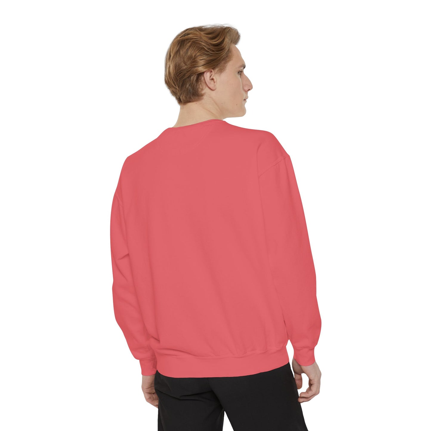 “Sip of Sacrifice” Embroidered Crewneck — Disciple Dad (Water-Into-Wine Drop Collection)