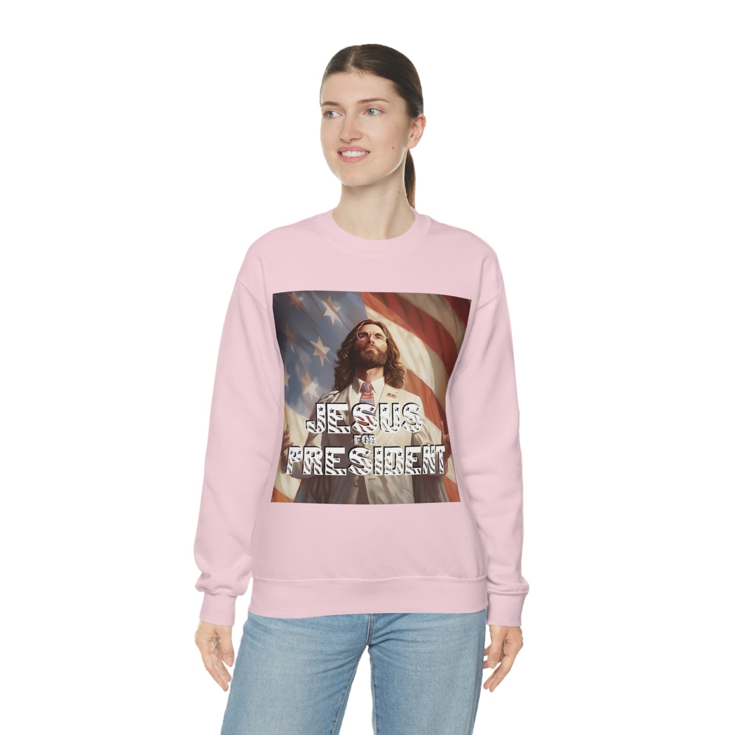Jesus for President Unisex Heavy Blend™ Crewneck Sweatshirt