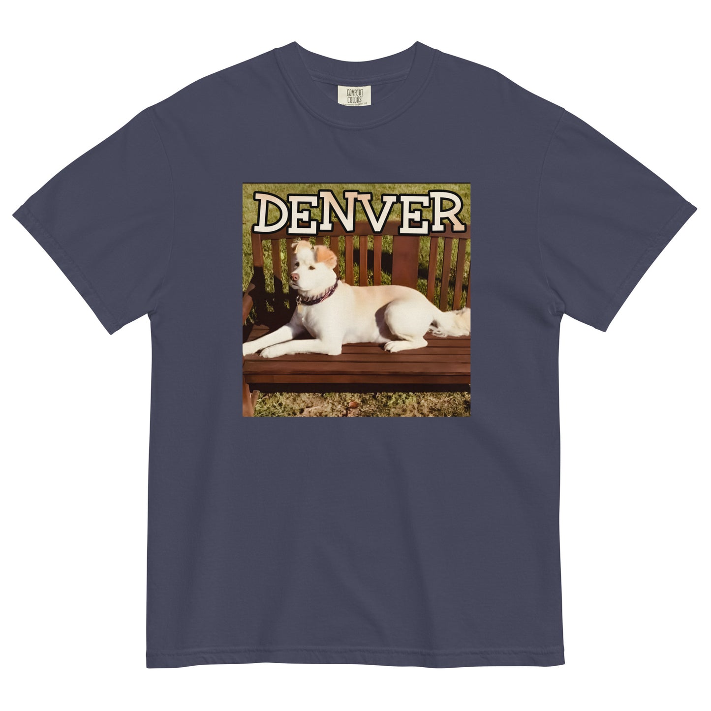 Denver Dog - (Unisex garment-dyed heavyweight t-shirt) for Jeanie
