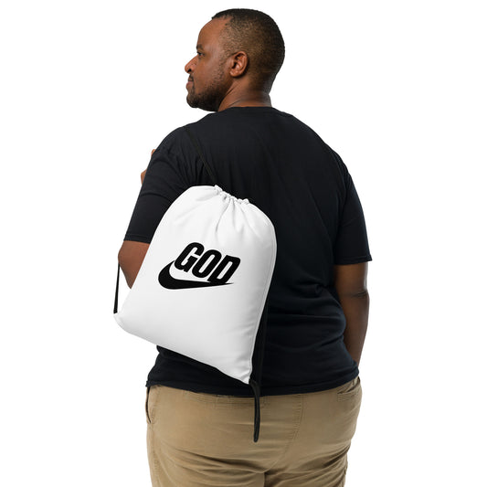 “God Air” Swoosh Drawstring bag